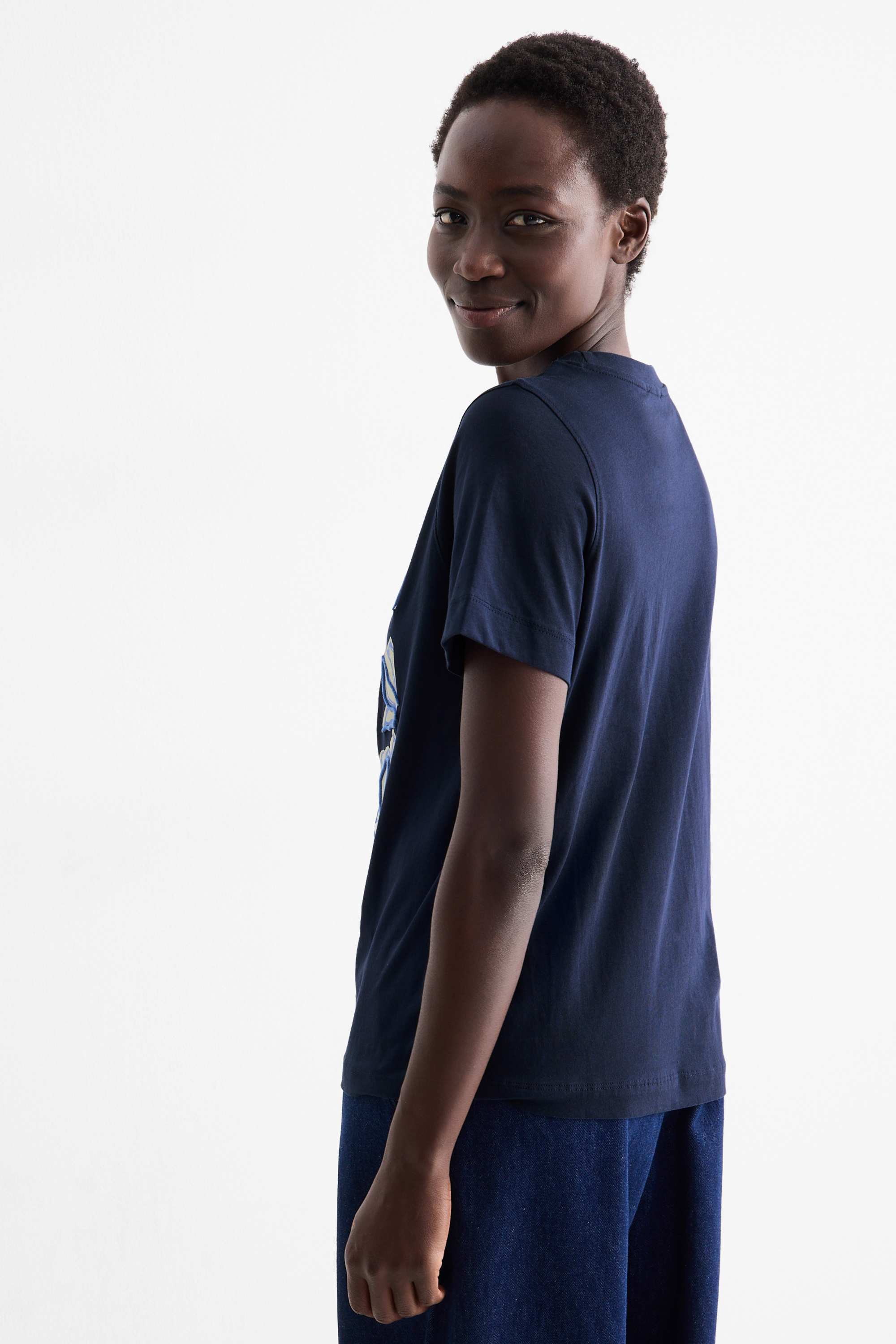 T-shirt - regular fit dark blue
