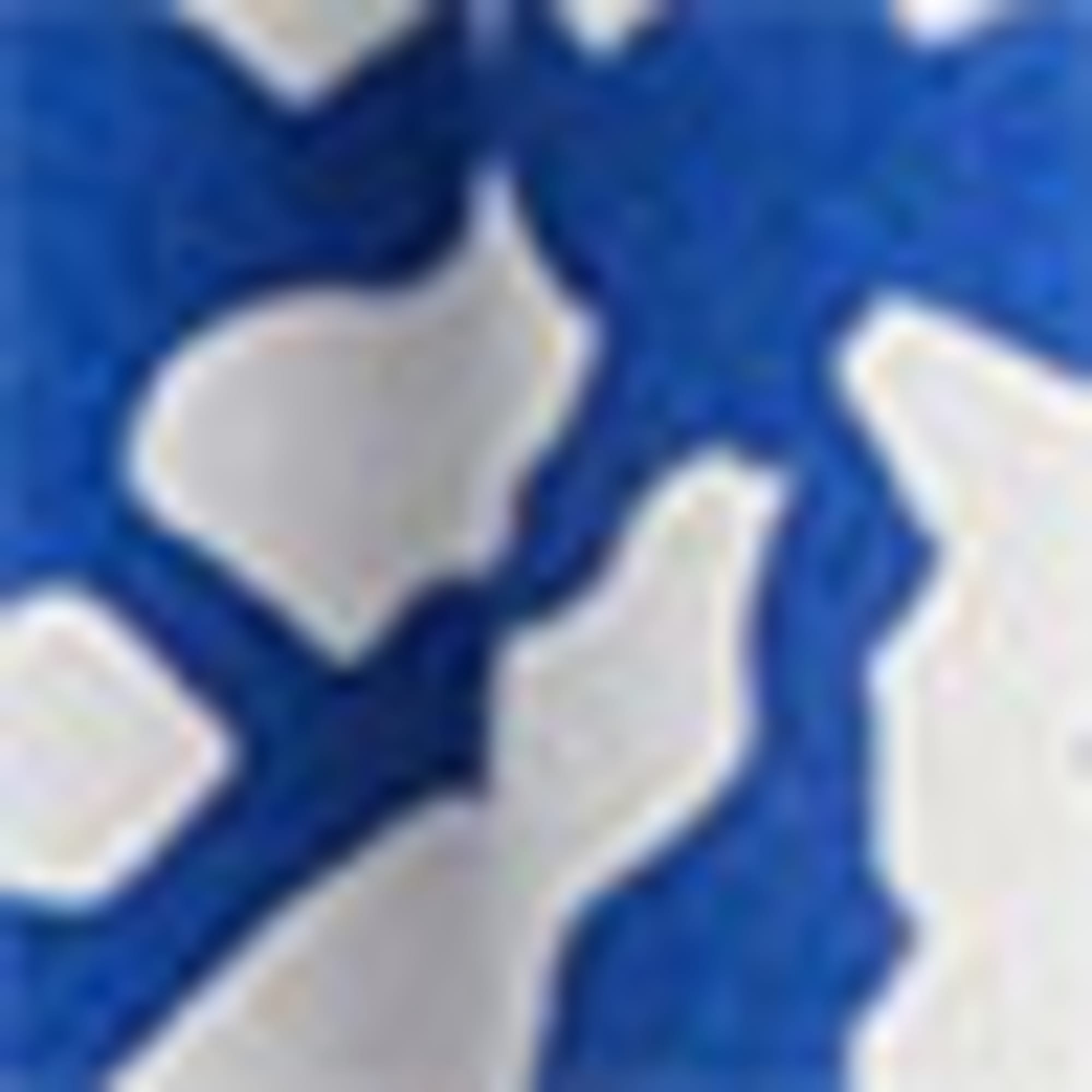 Cloth trousers - mid-rise waist - - palazzo - patterned blue / white