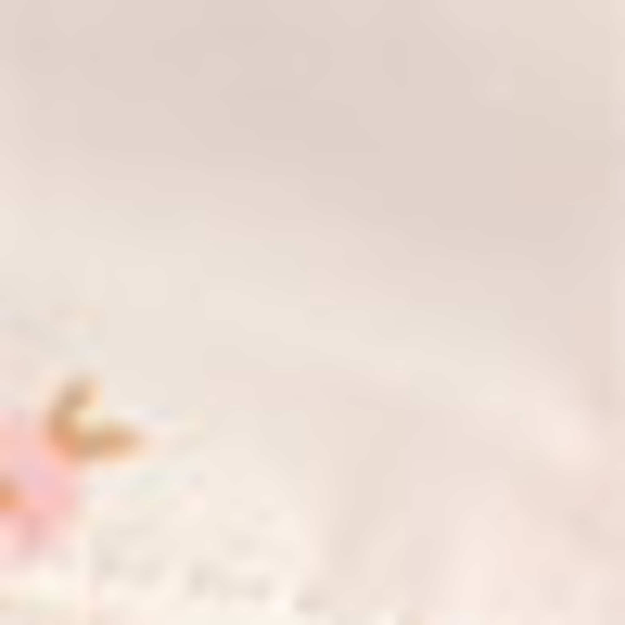 Floral - baby hat white