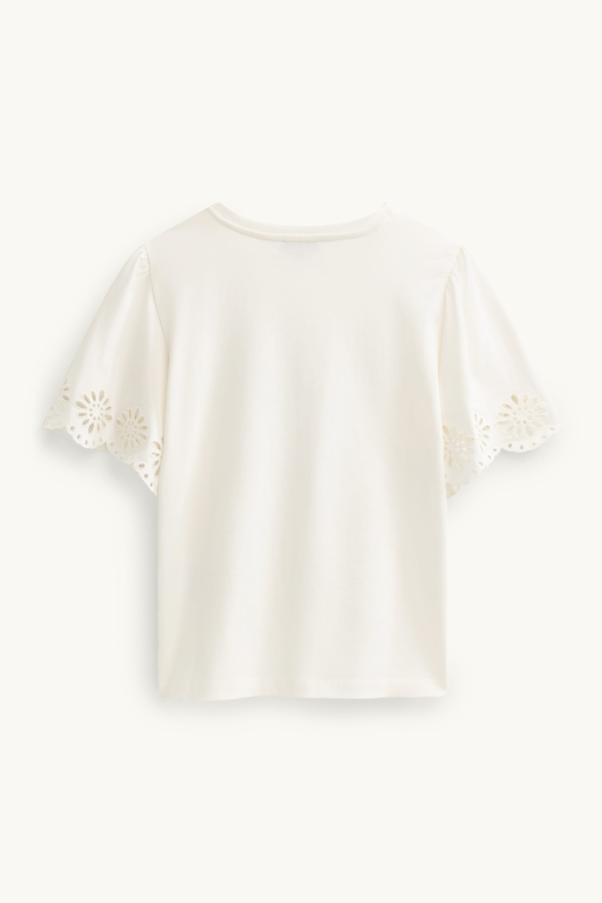 T-shirt - regular fit - broderie anglaise white