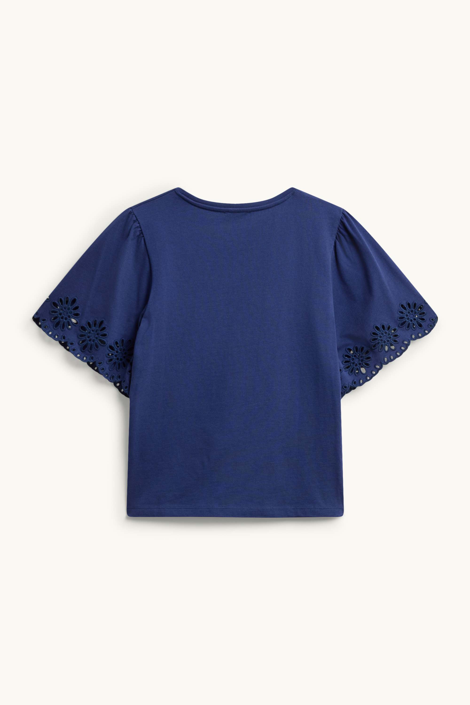 T-shirt - regular fit - broderie anglaise blue