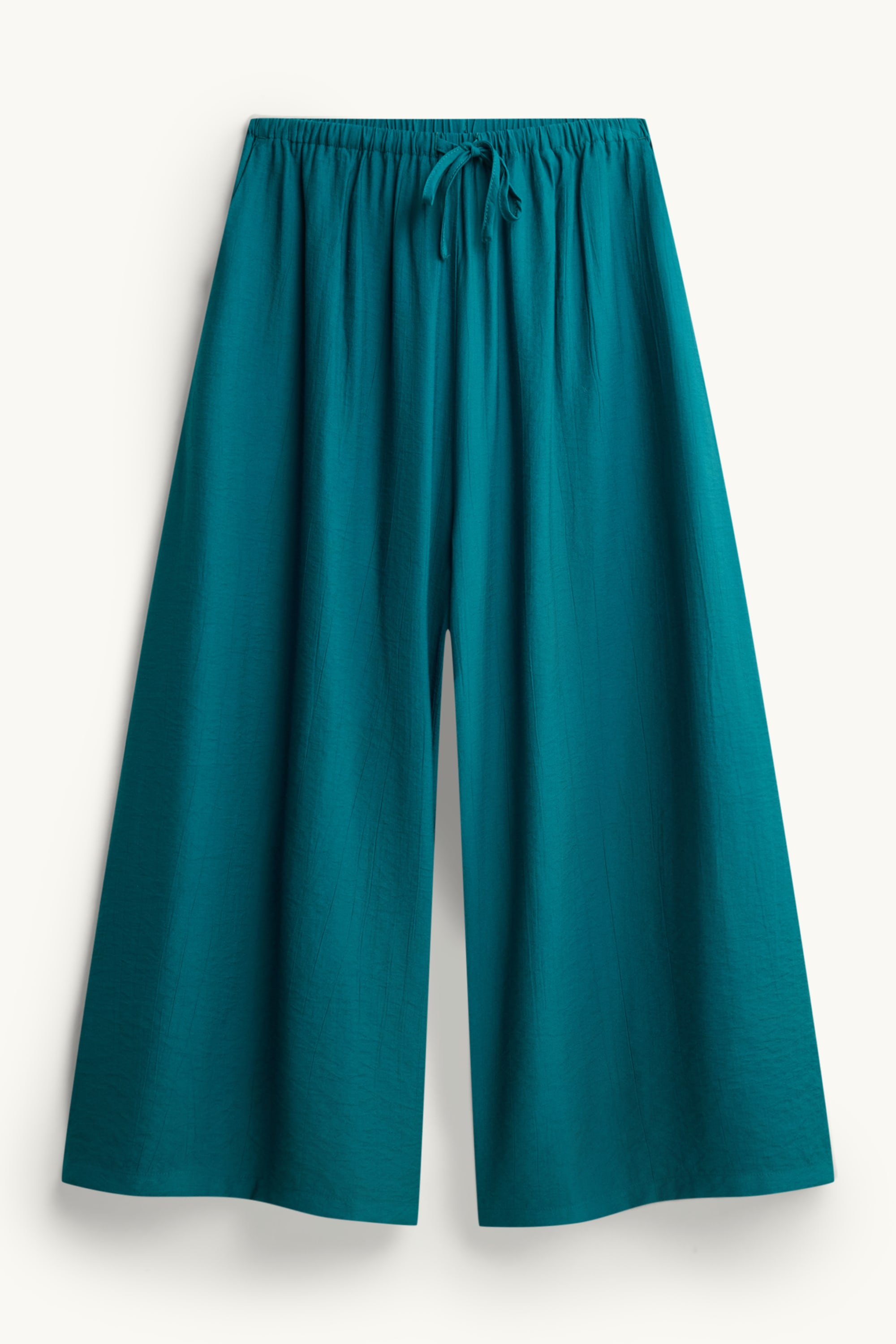 Cloth trousers - high waist - recycled green