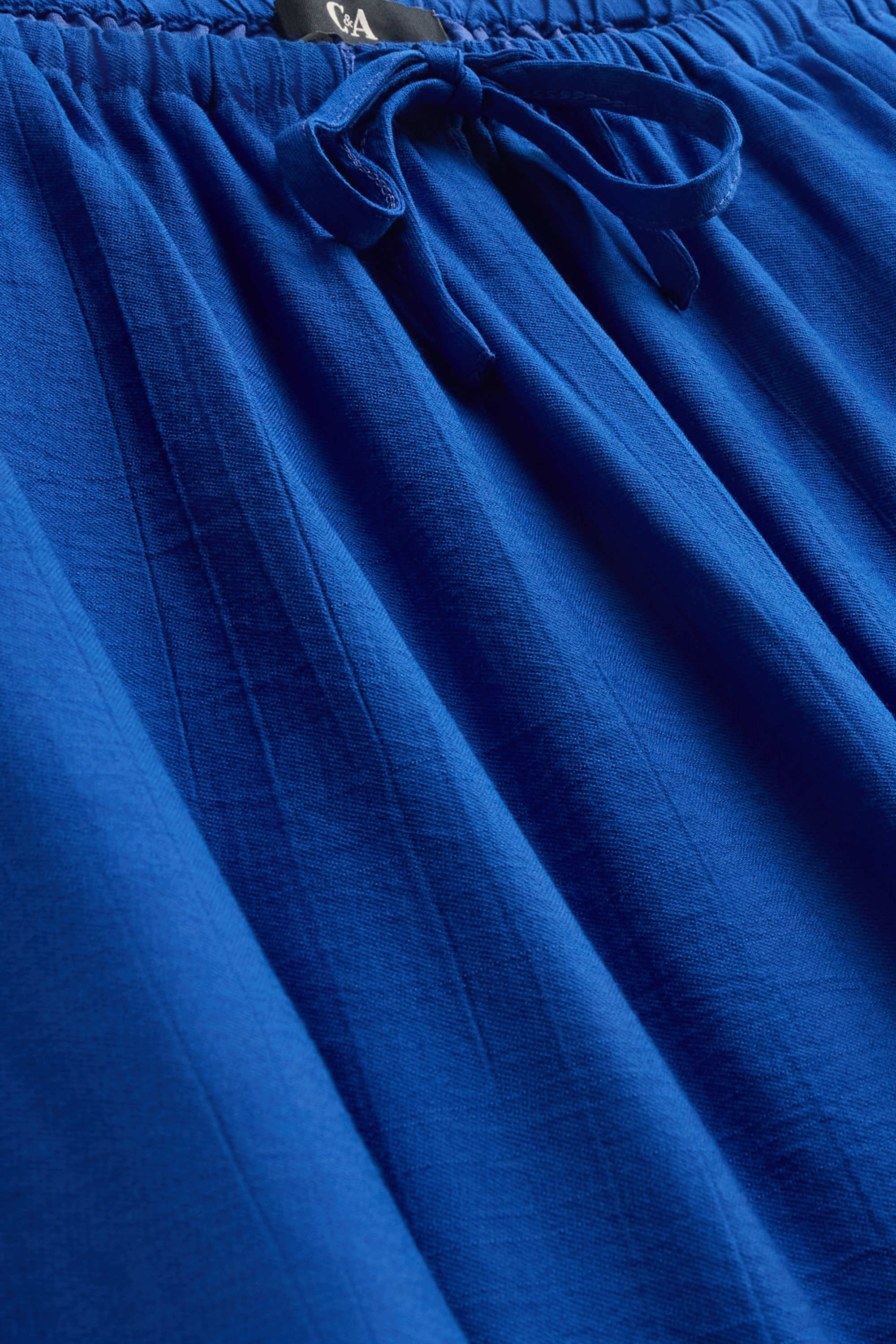 Cloth trousers - high waist - recycled blue