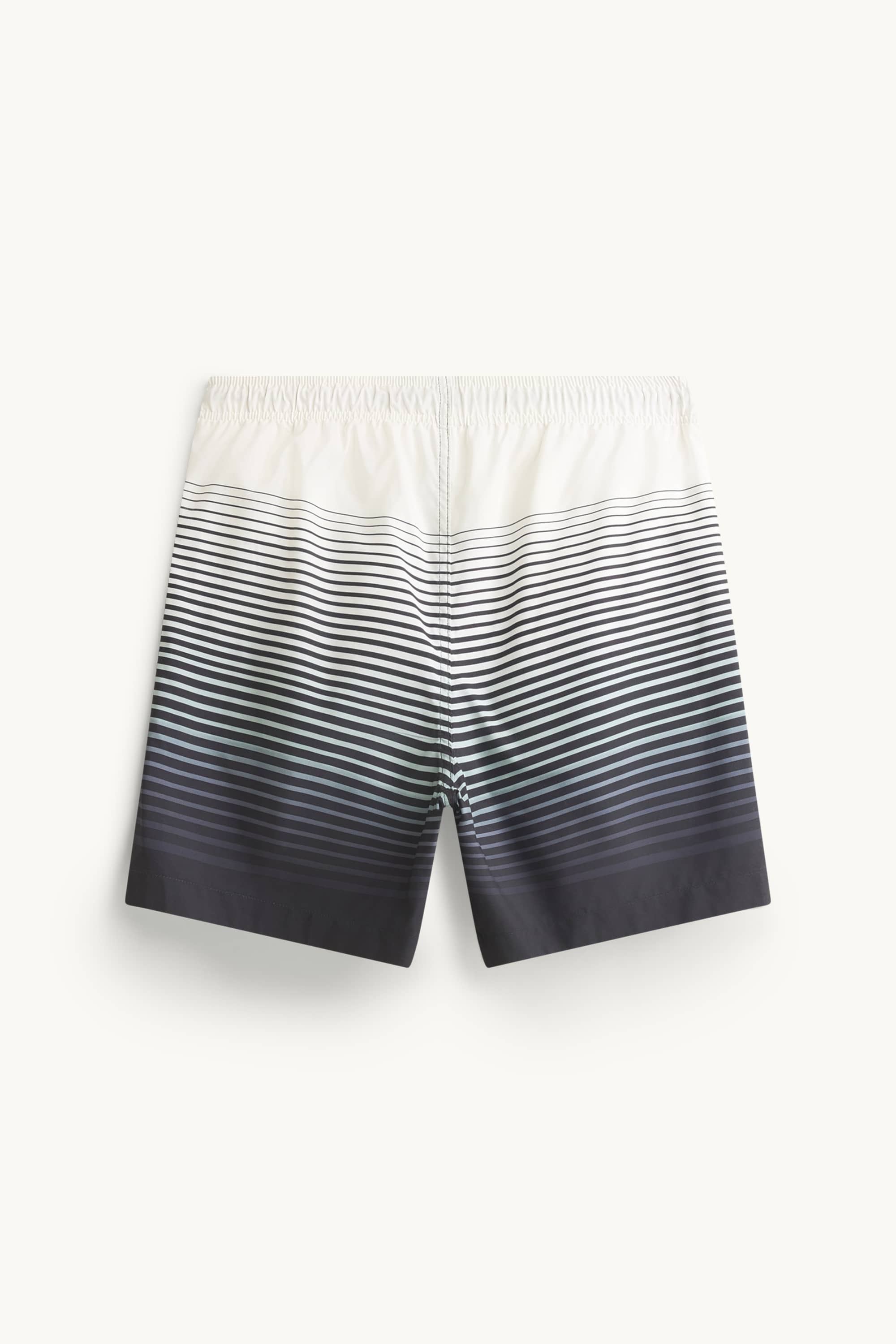 Swim shorts - striped - patterned black / gray