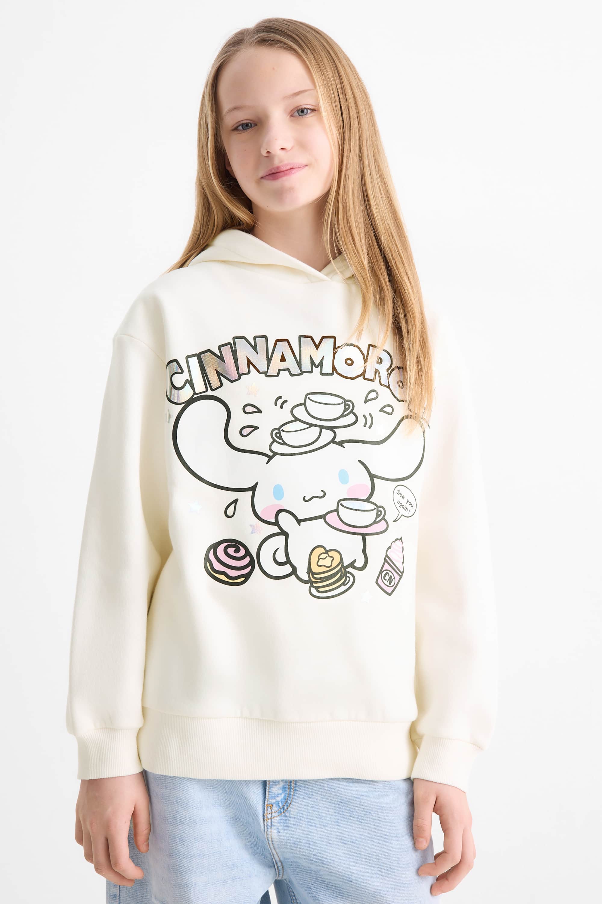 Cinnamoroll - hoodie cremewhite