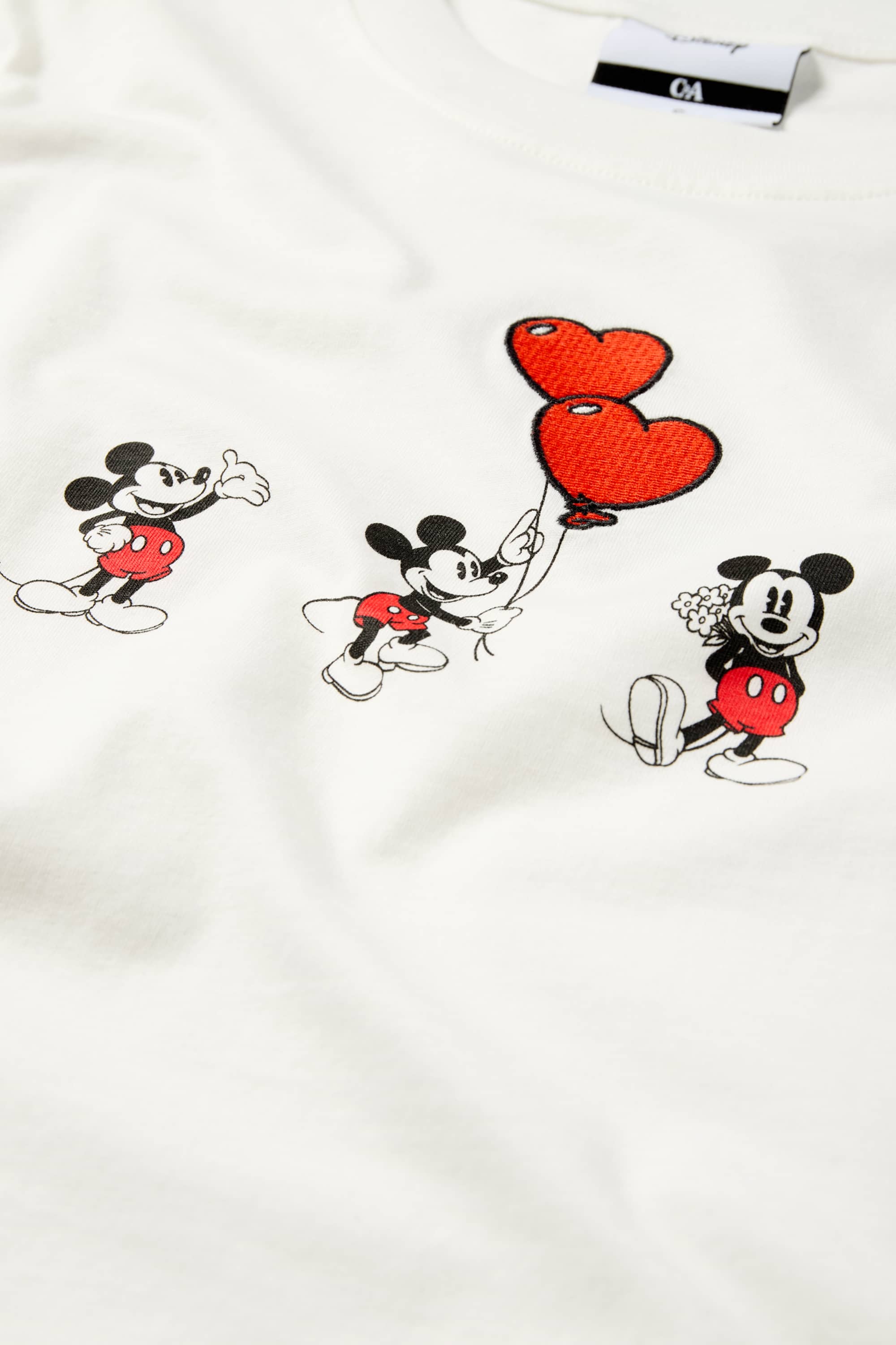 T-shirt - regular fit - Mickey Mouse white
