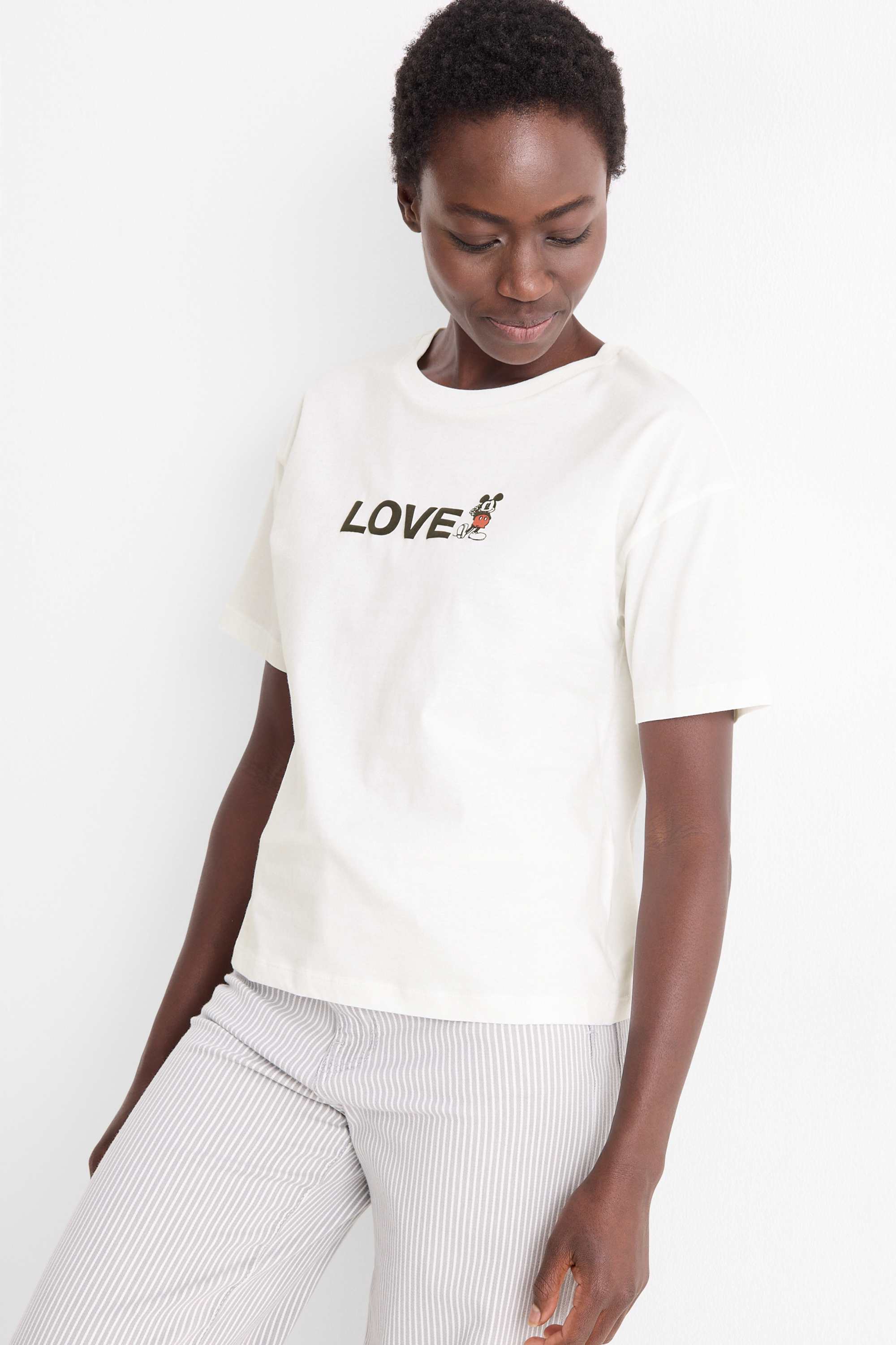 T-shirt - regular fit - Mickey Mouse white