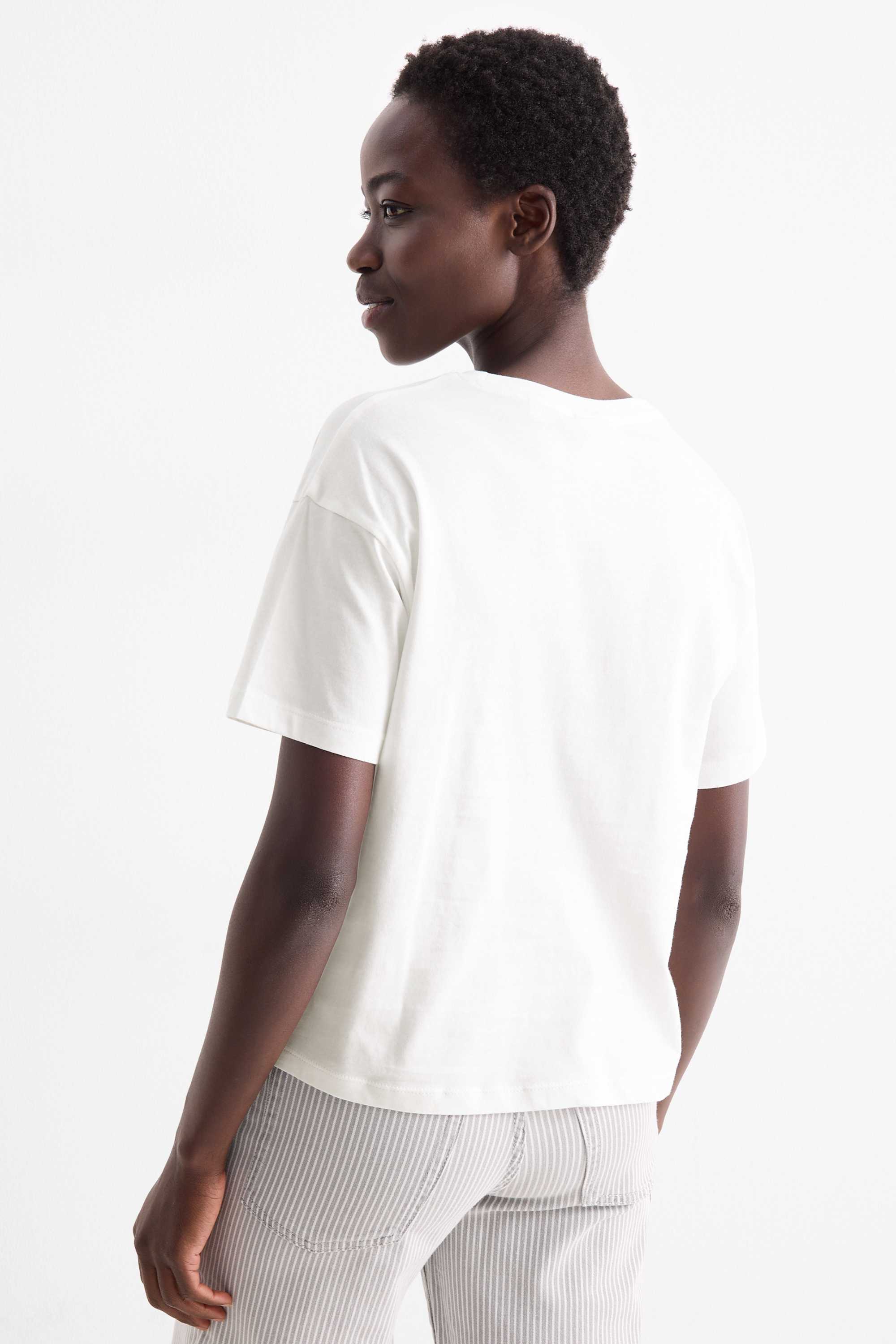 T-shirt - regular fit - Mickey Mouse white