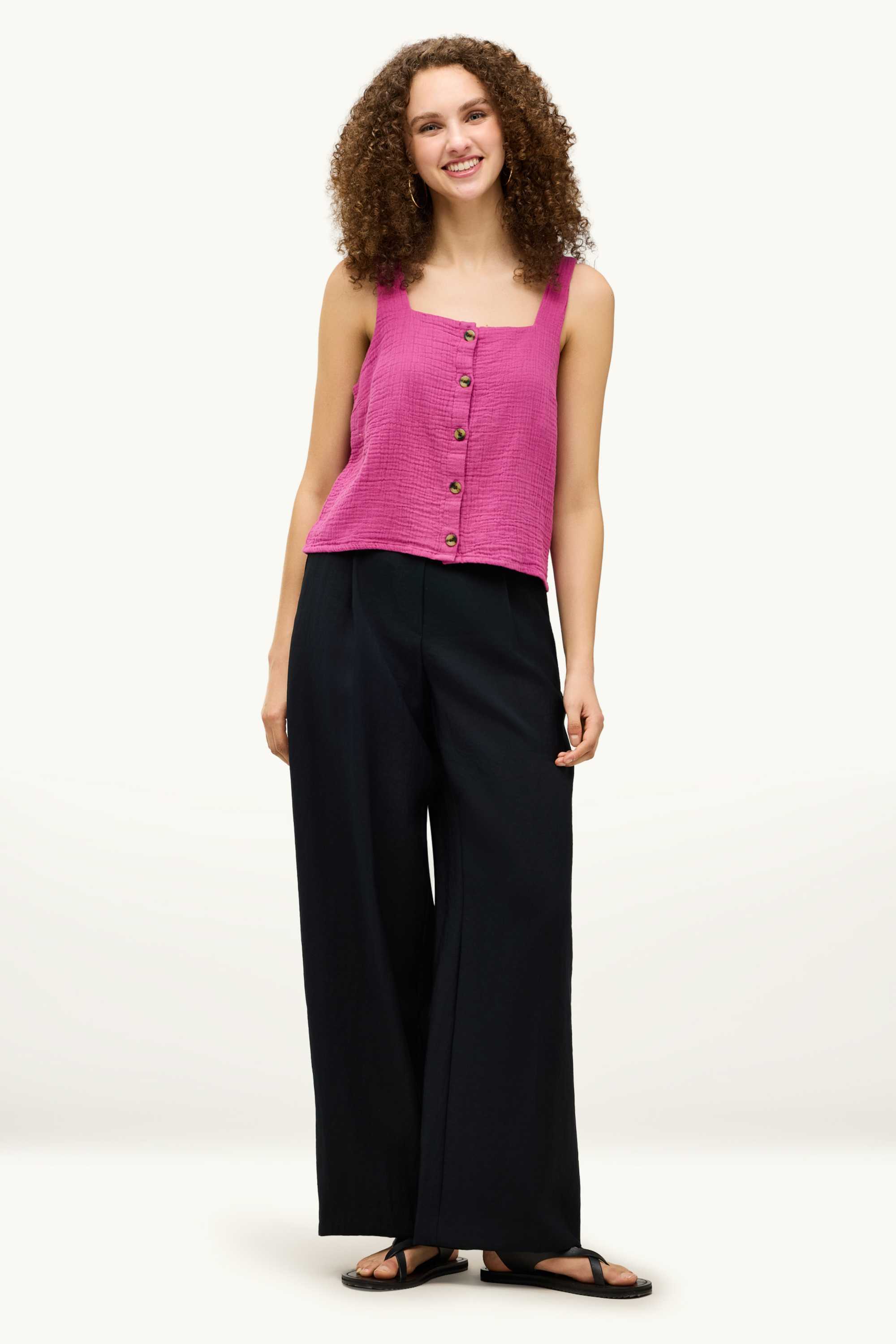 Blouse top - textured pink