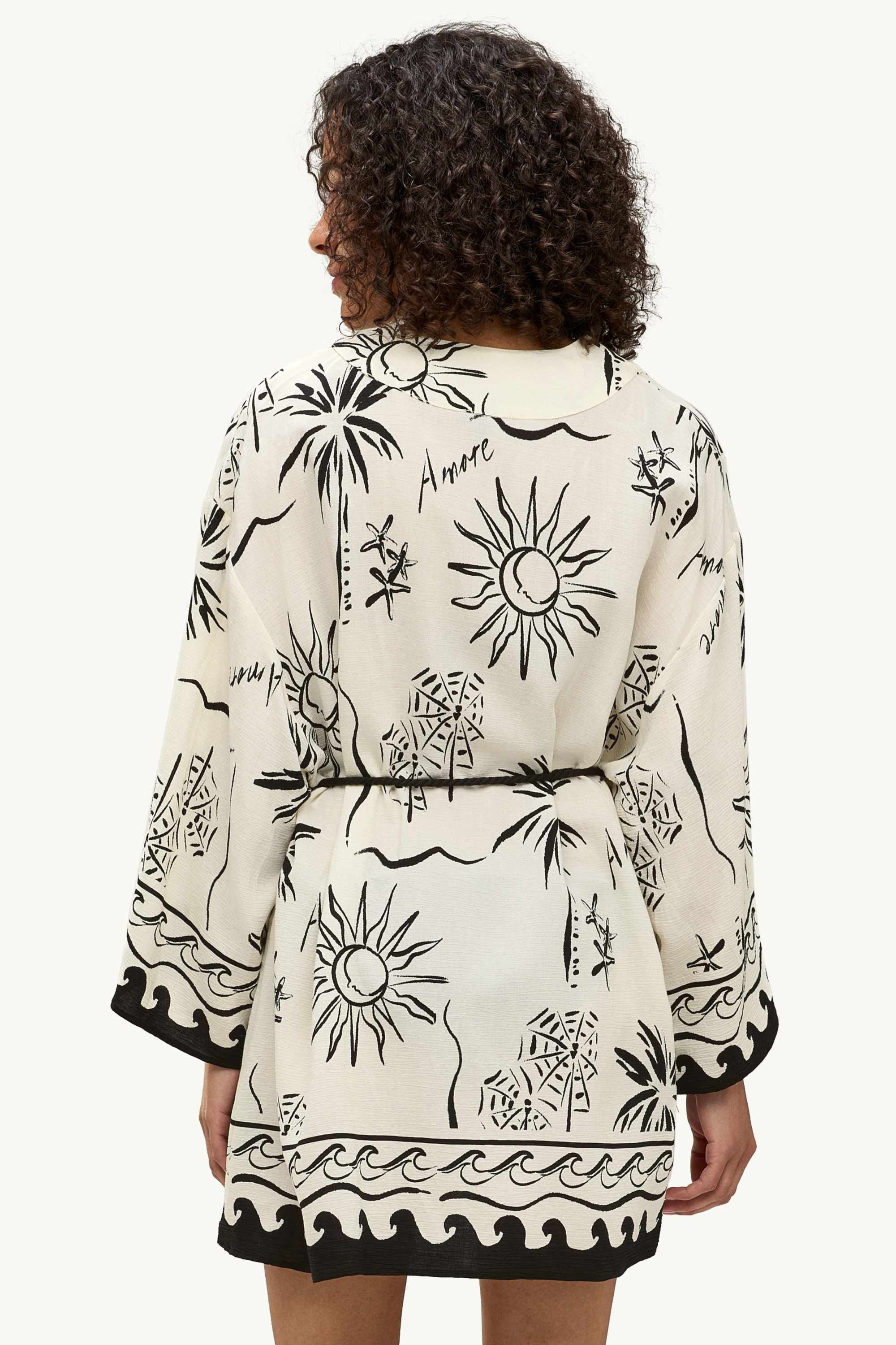 Kimono - patterned cremewhite