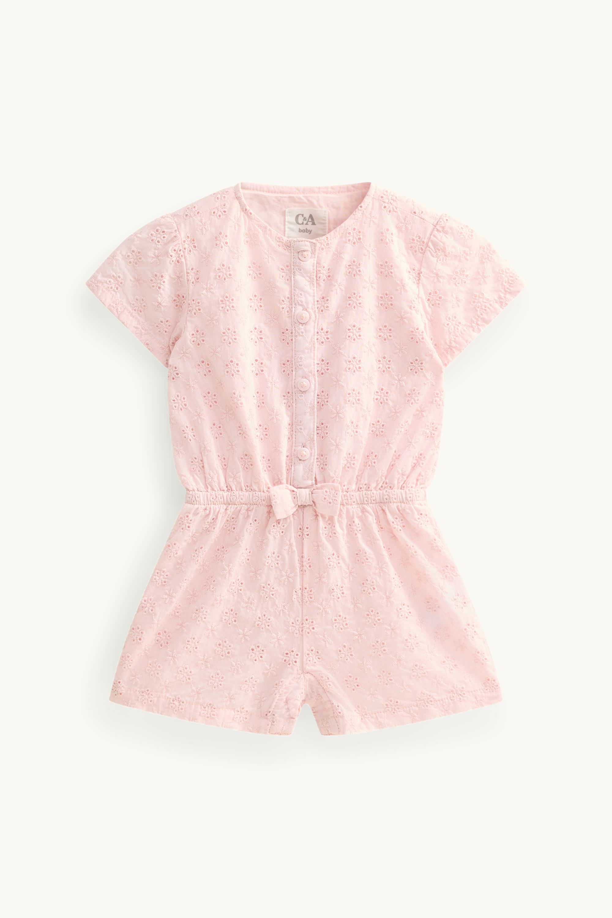 Floral - baby playsuit rose
