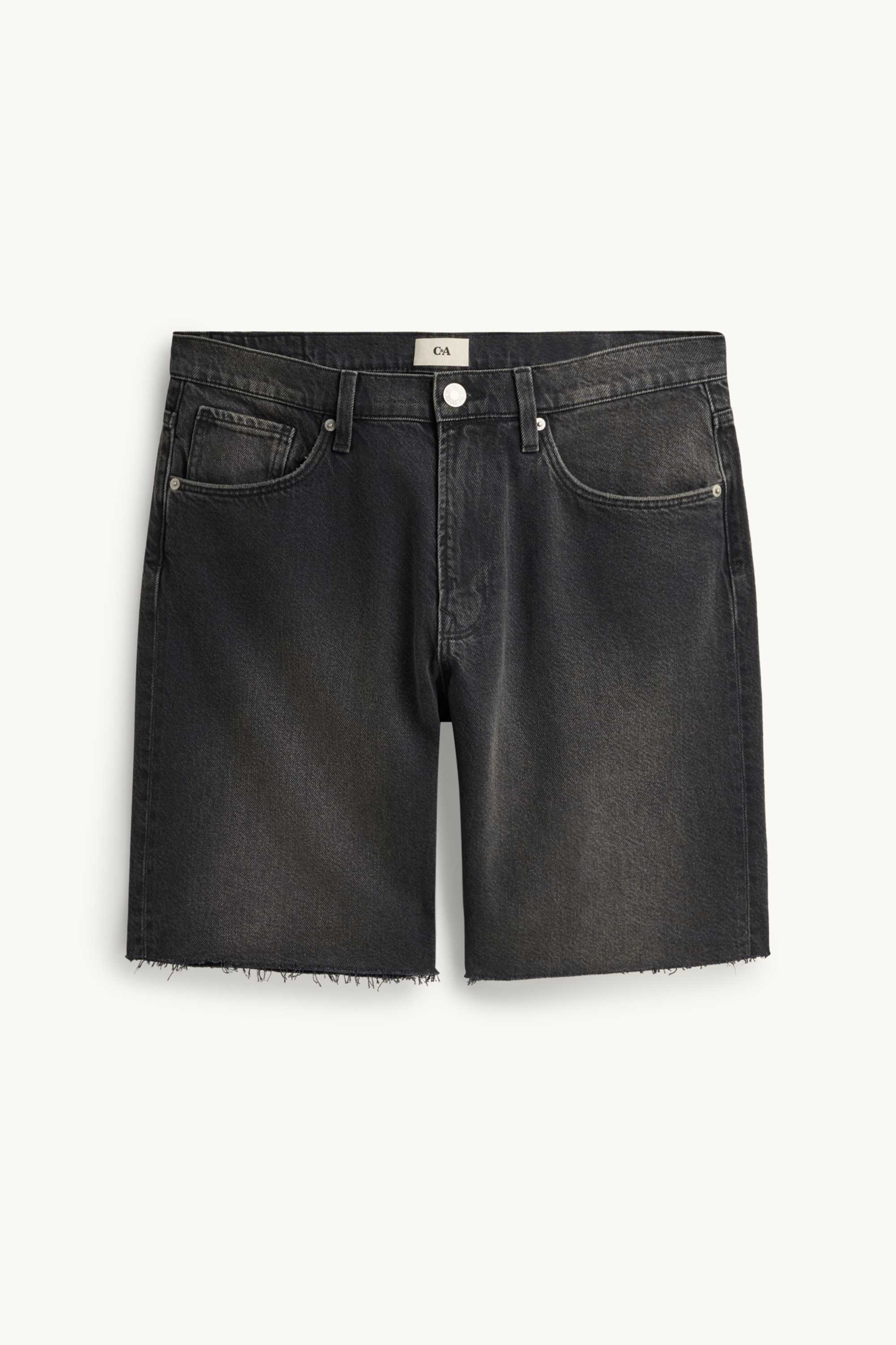 Denim Bermuda shorts black