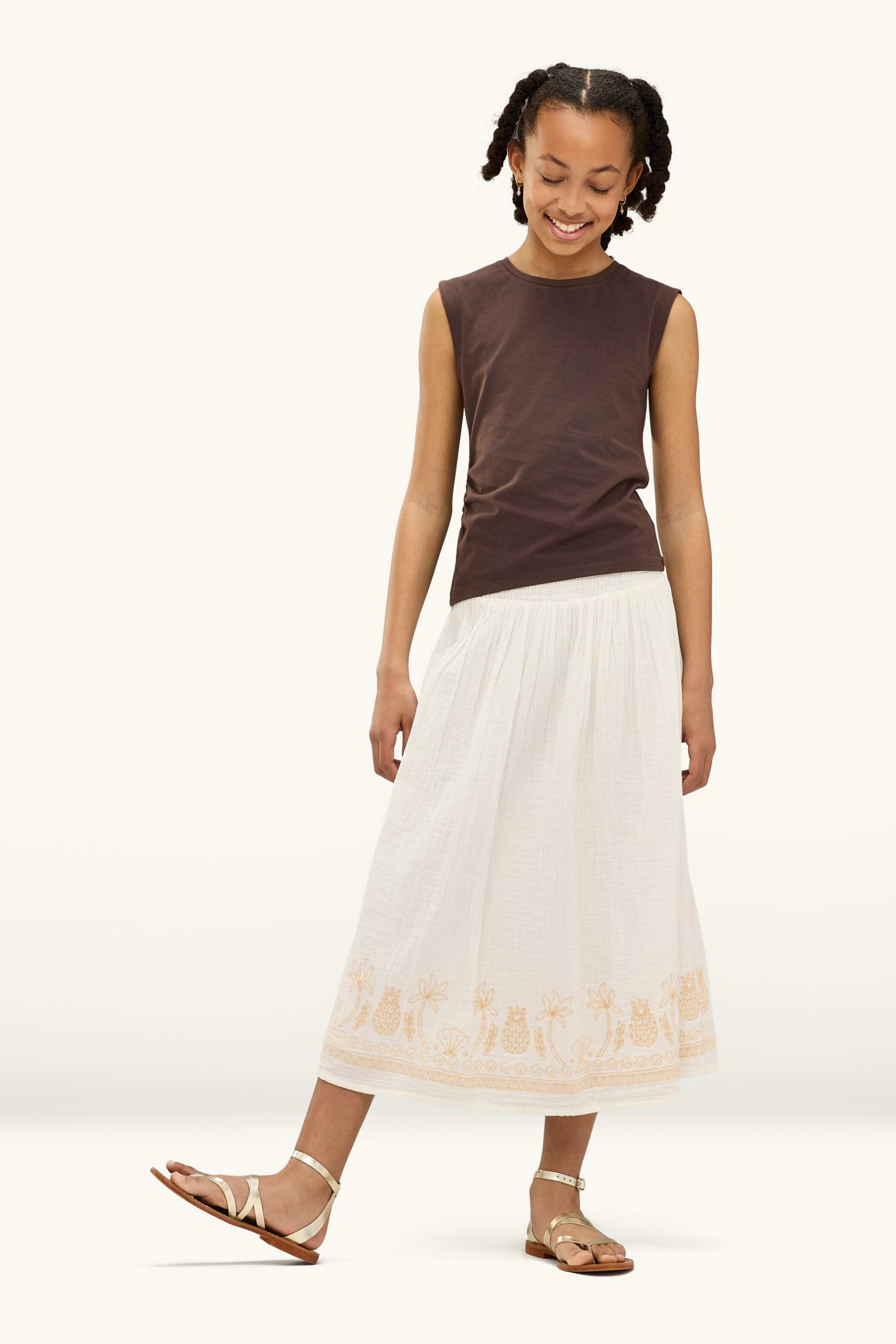 Beach - skirt cremewhite