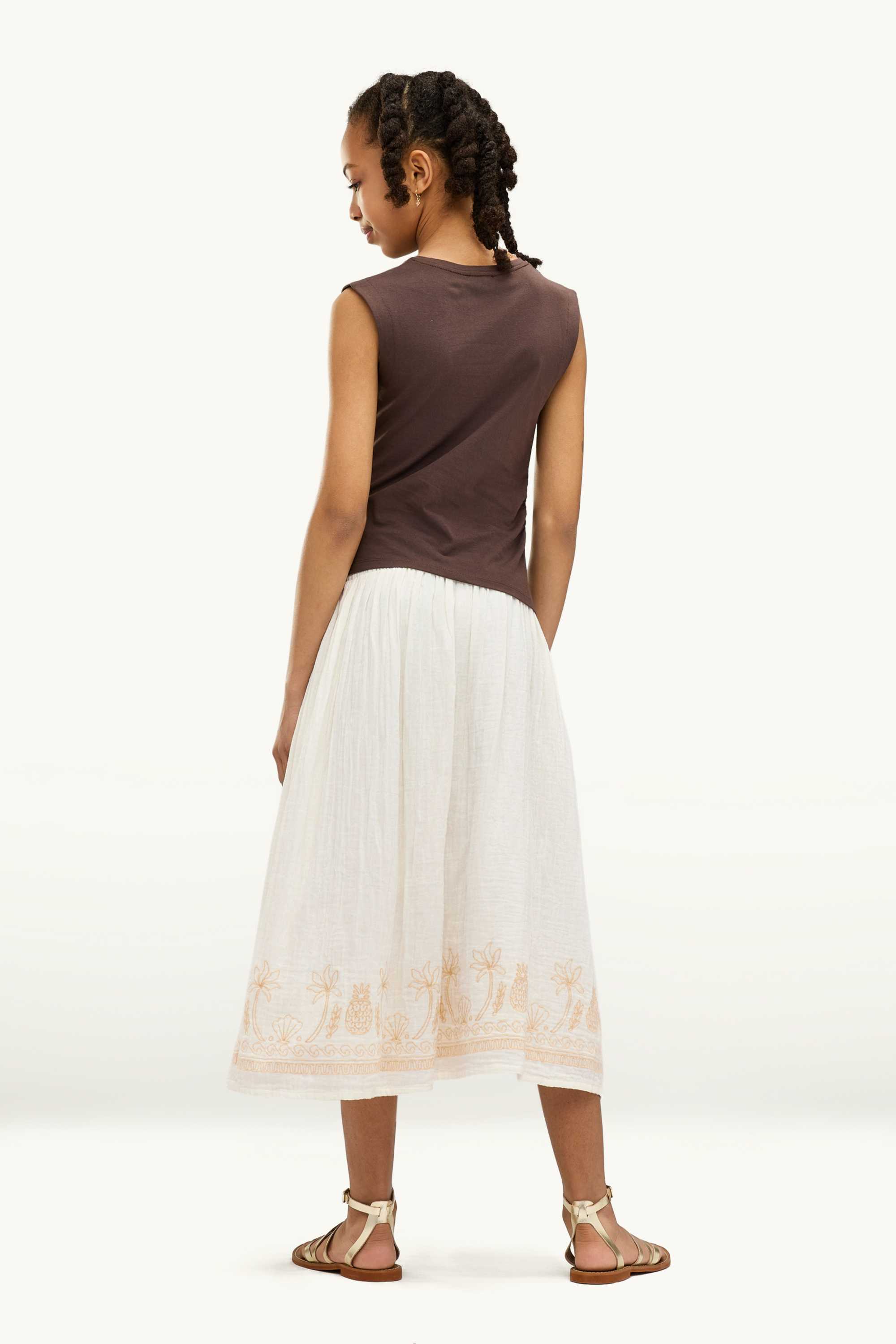 Beach - skirt cremewhite