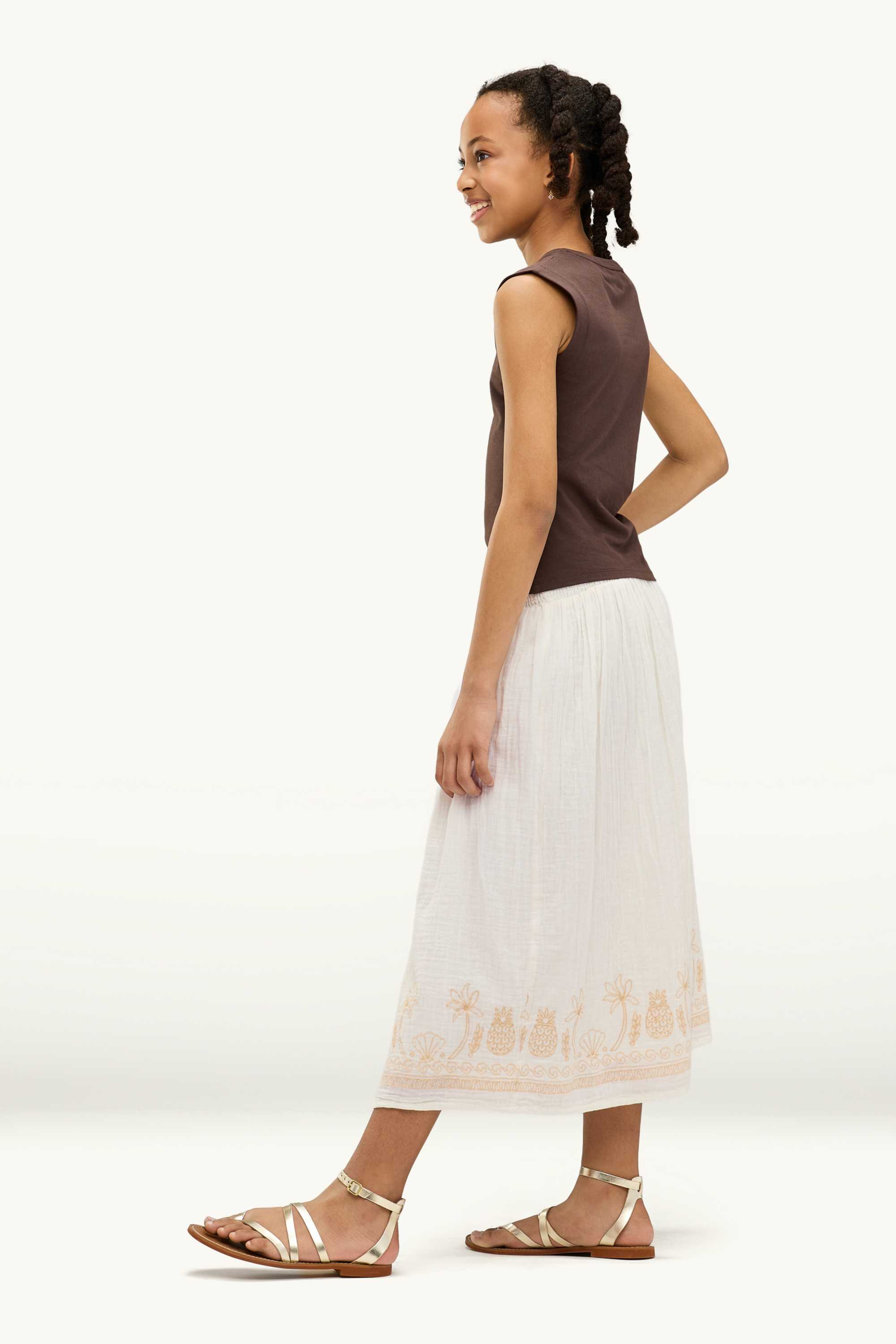 Beach - skirt cremewhite