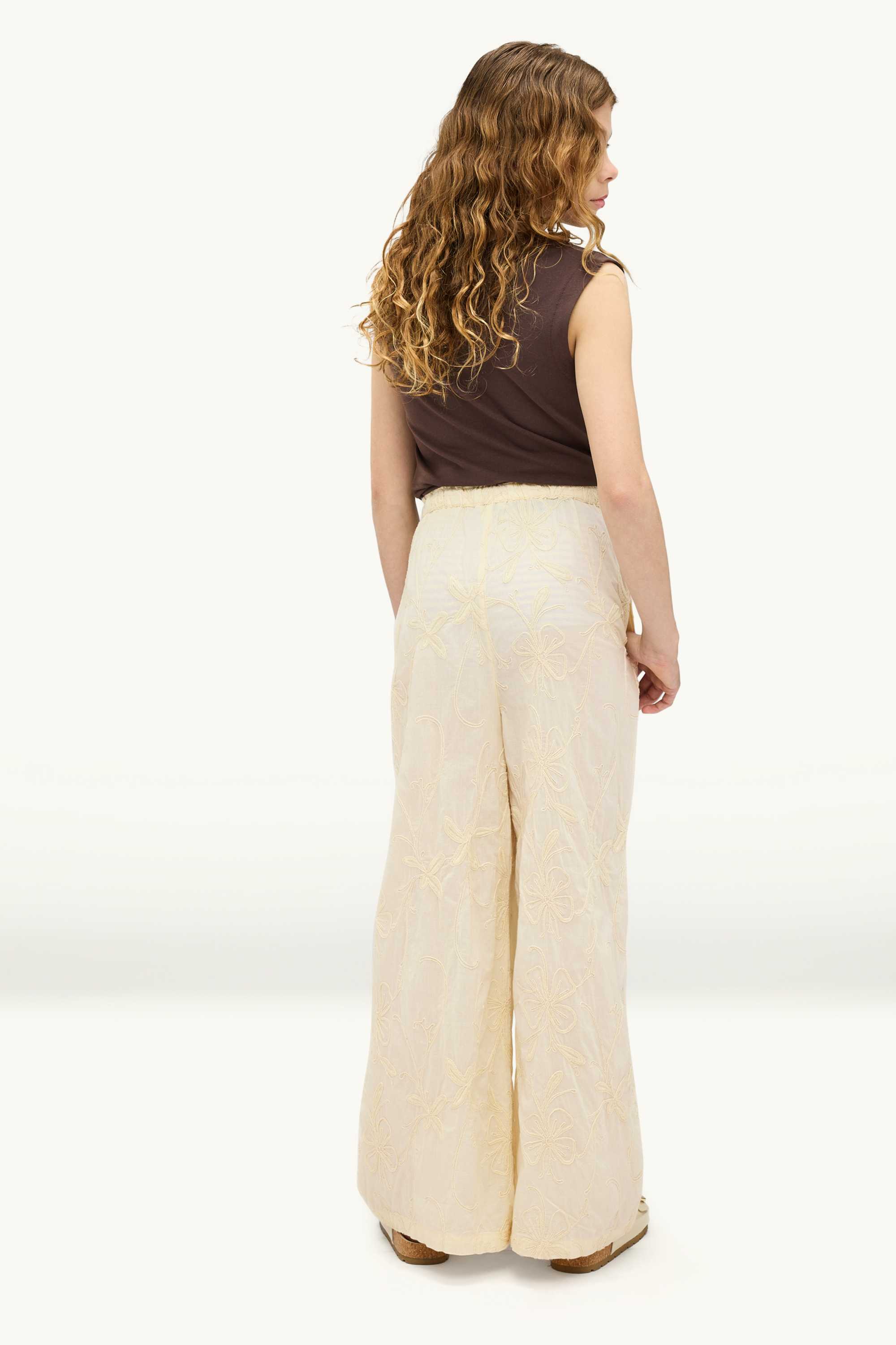 Cloth trousers beige