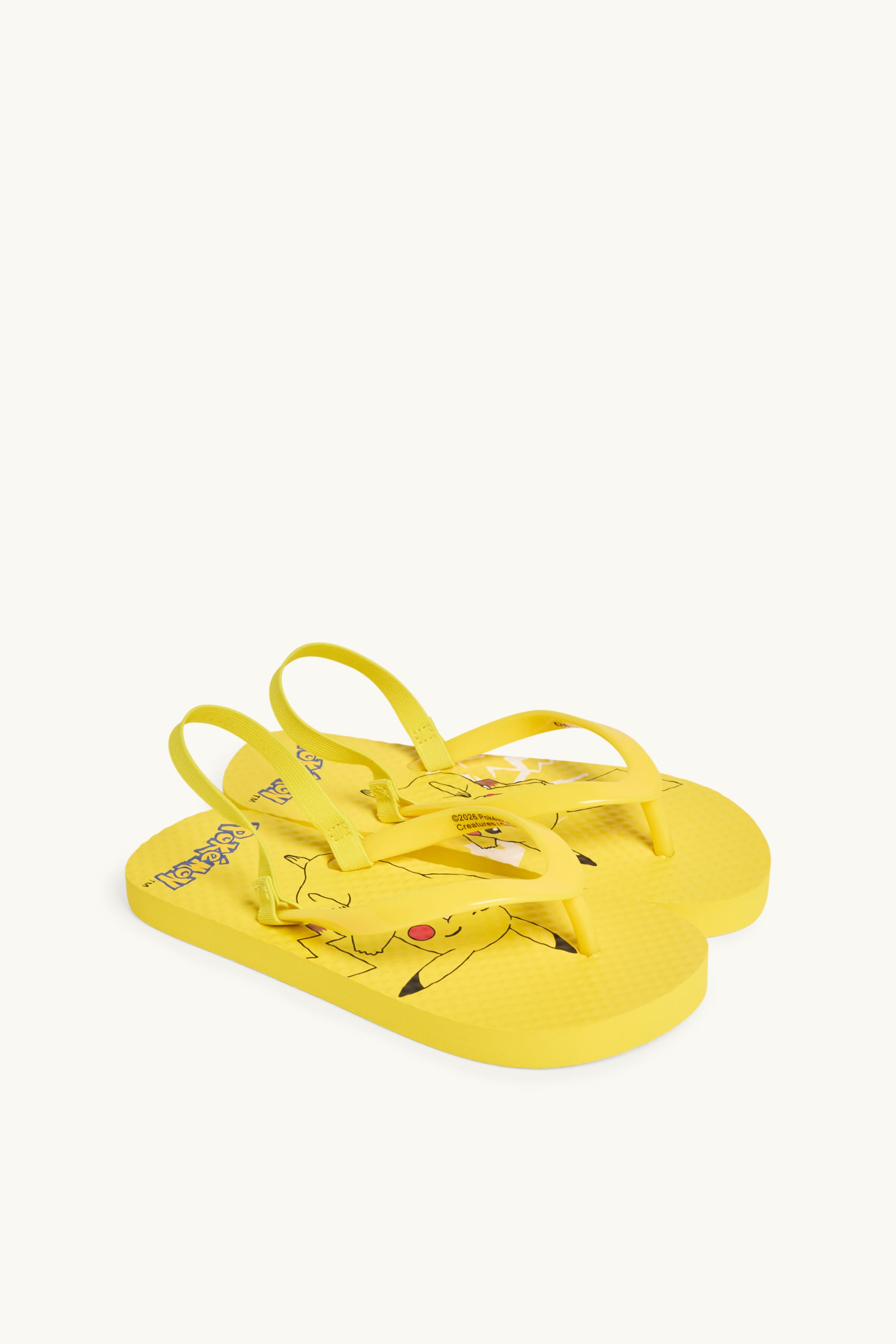 Pokémon - Pikachu - thong sandals yellow