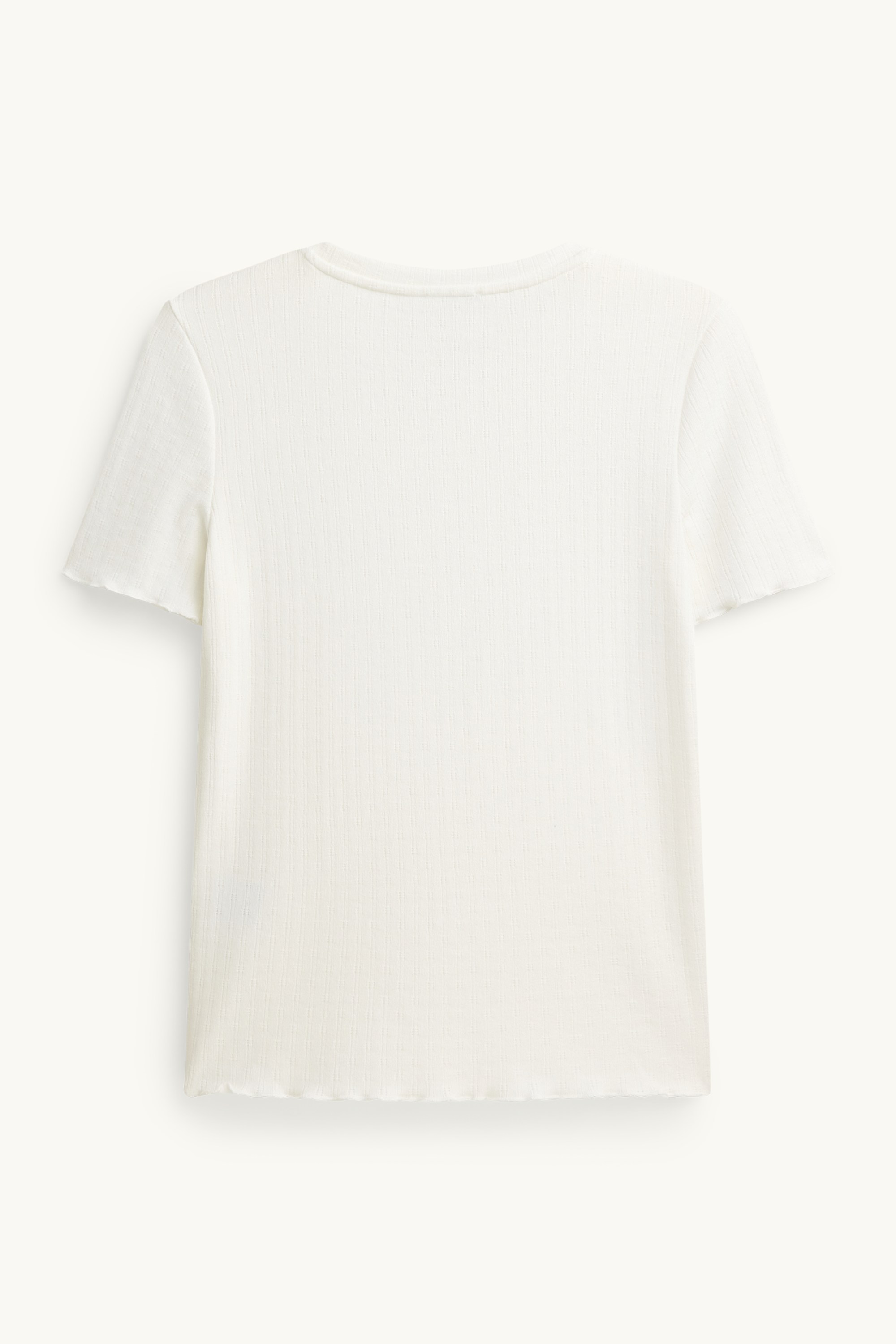 Pointelle T-shirt - regular fit white