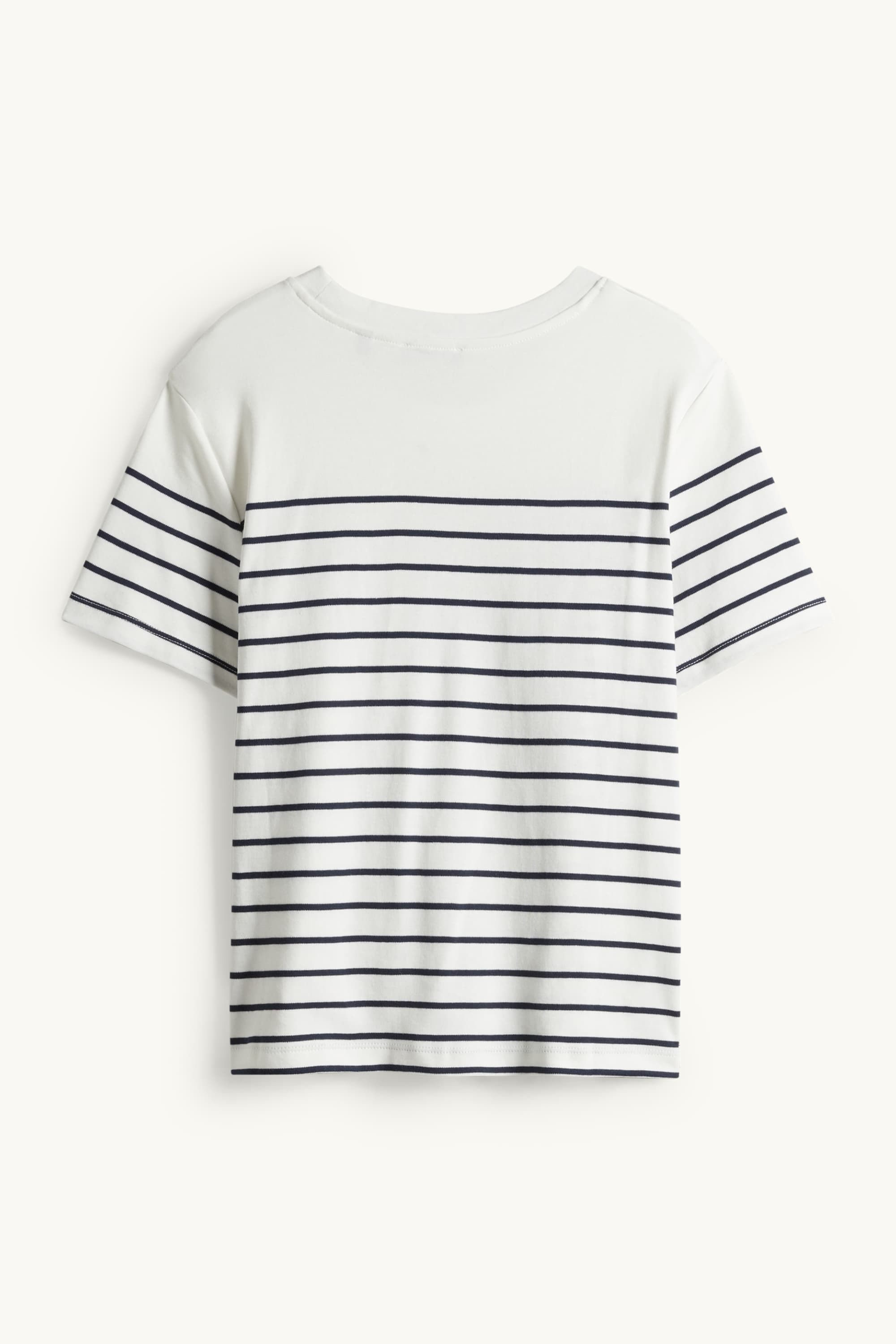 T-shirt - regular fit - striped dark blue / white (1)