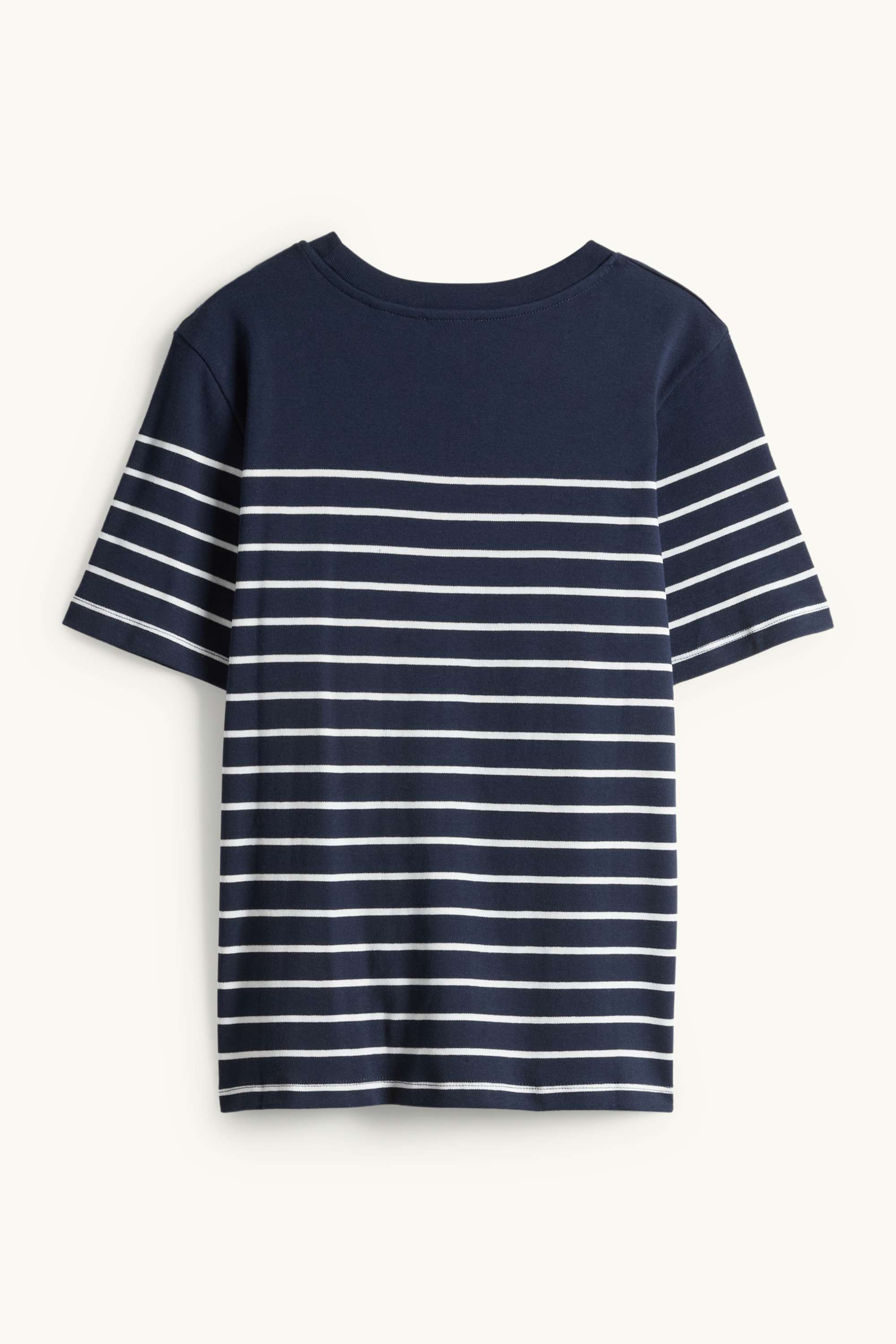 T-shirt - regular fit - striped dark blue / white (2)