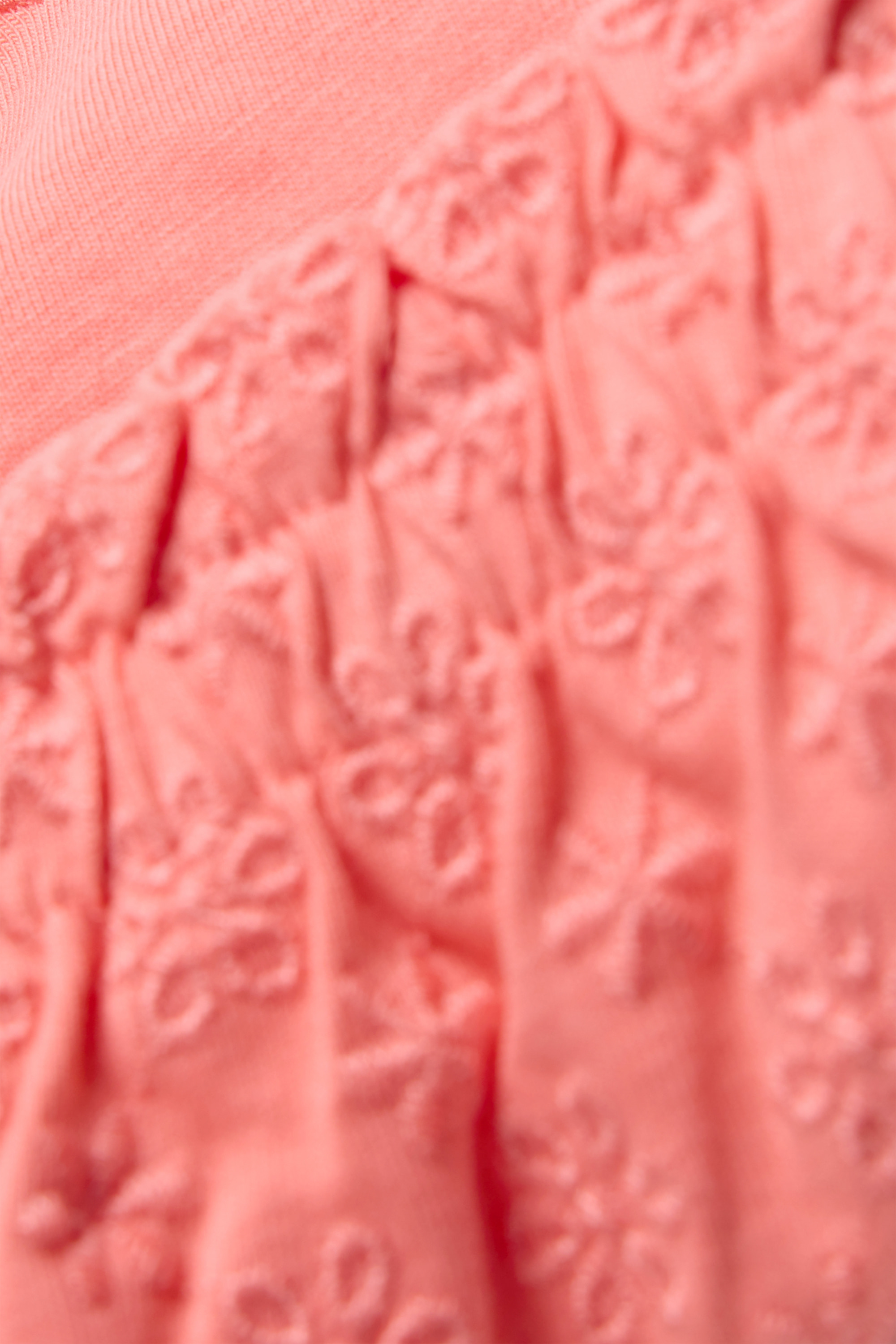 Baby shorts - broderie anglaise orange