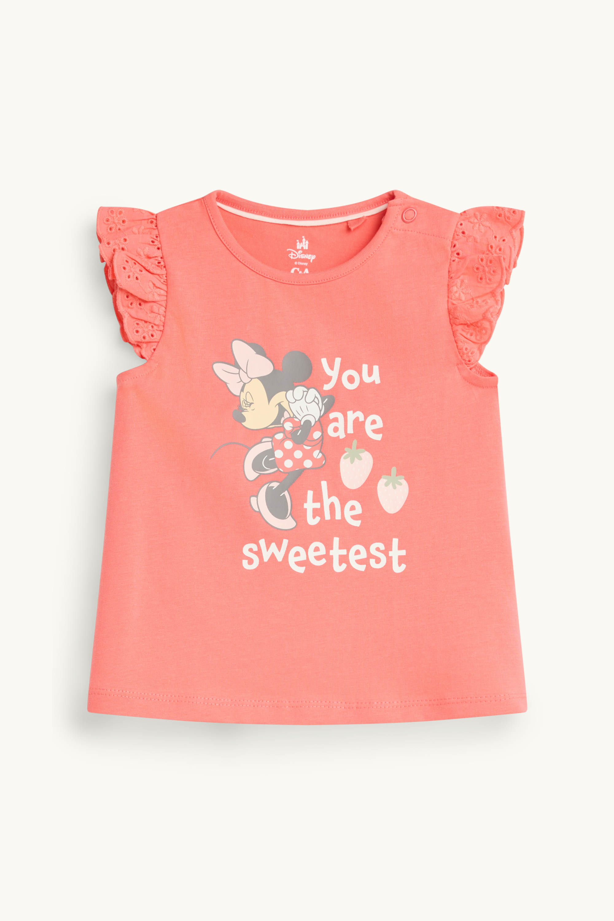 Minnie Mouse - baby short sleeve T-shirt orange