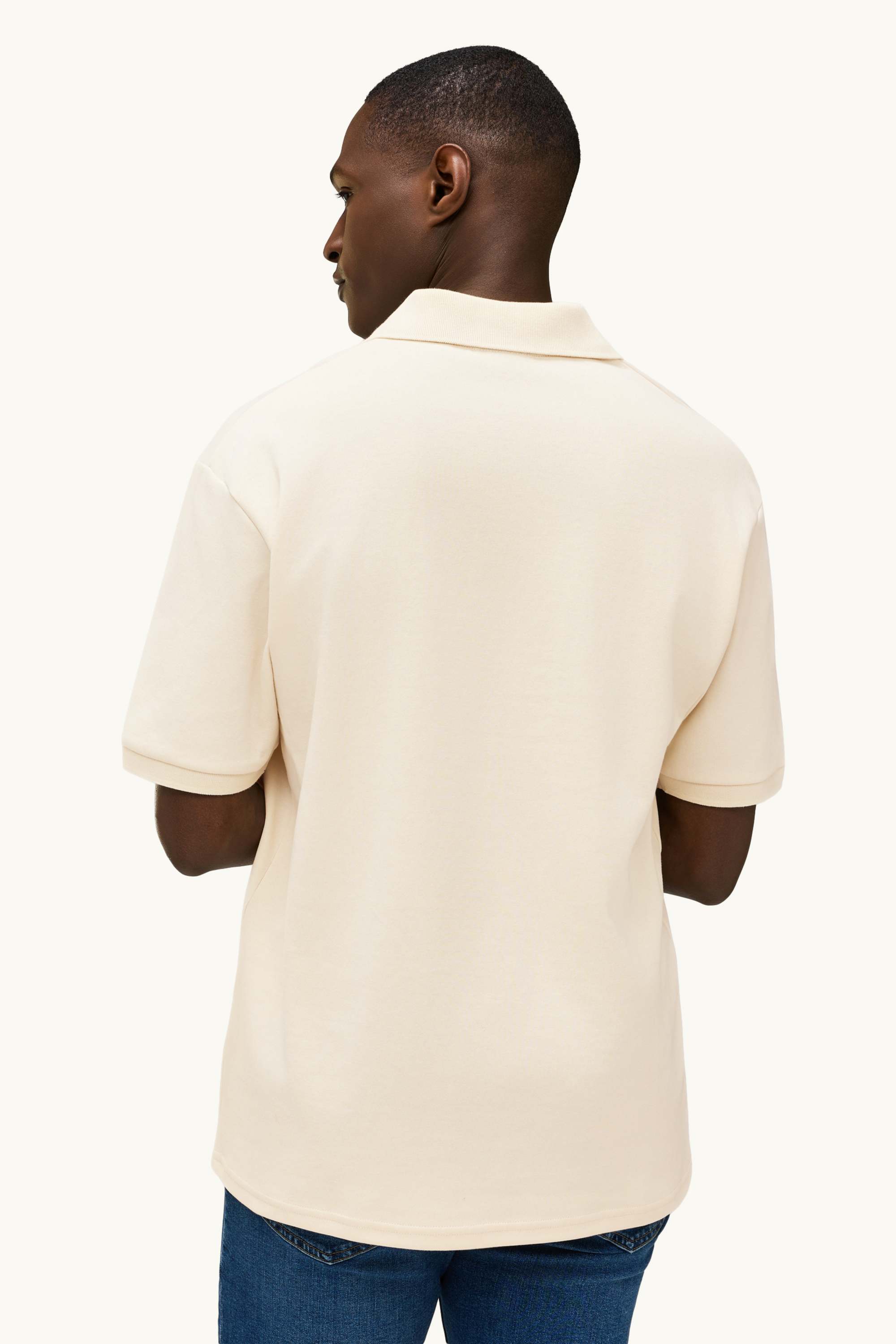 Polo shirt - relaxed fit cremewhite