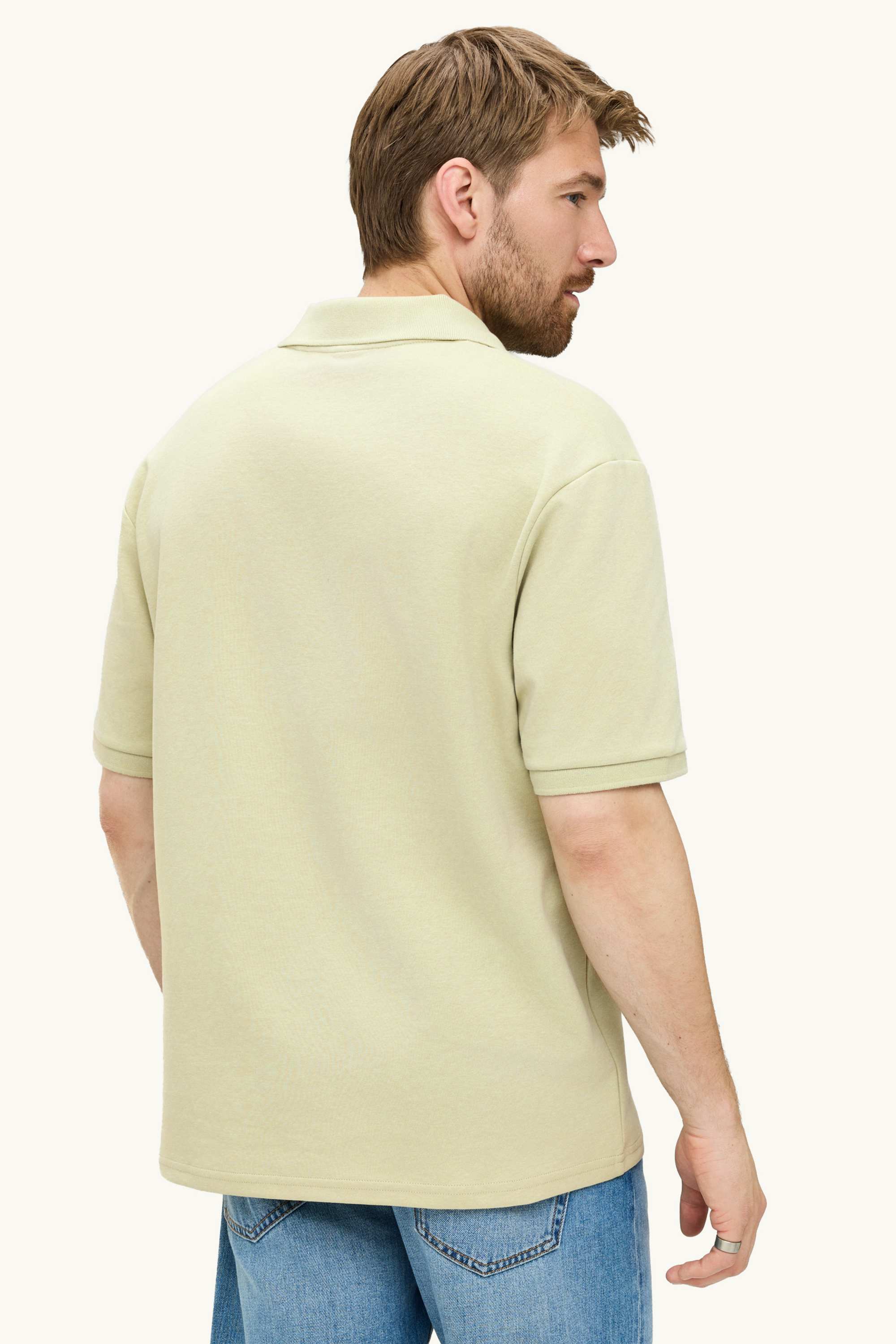 Polo shirt - relaxed fit light green