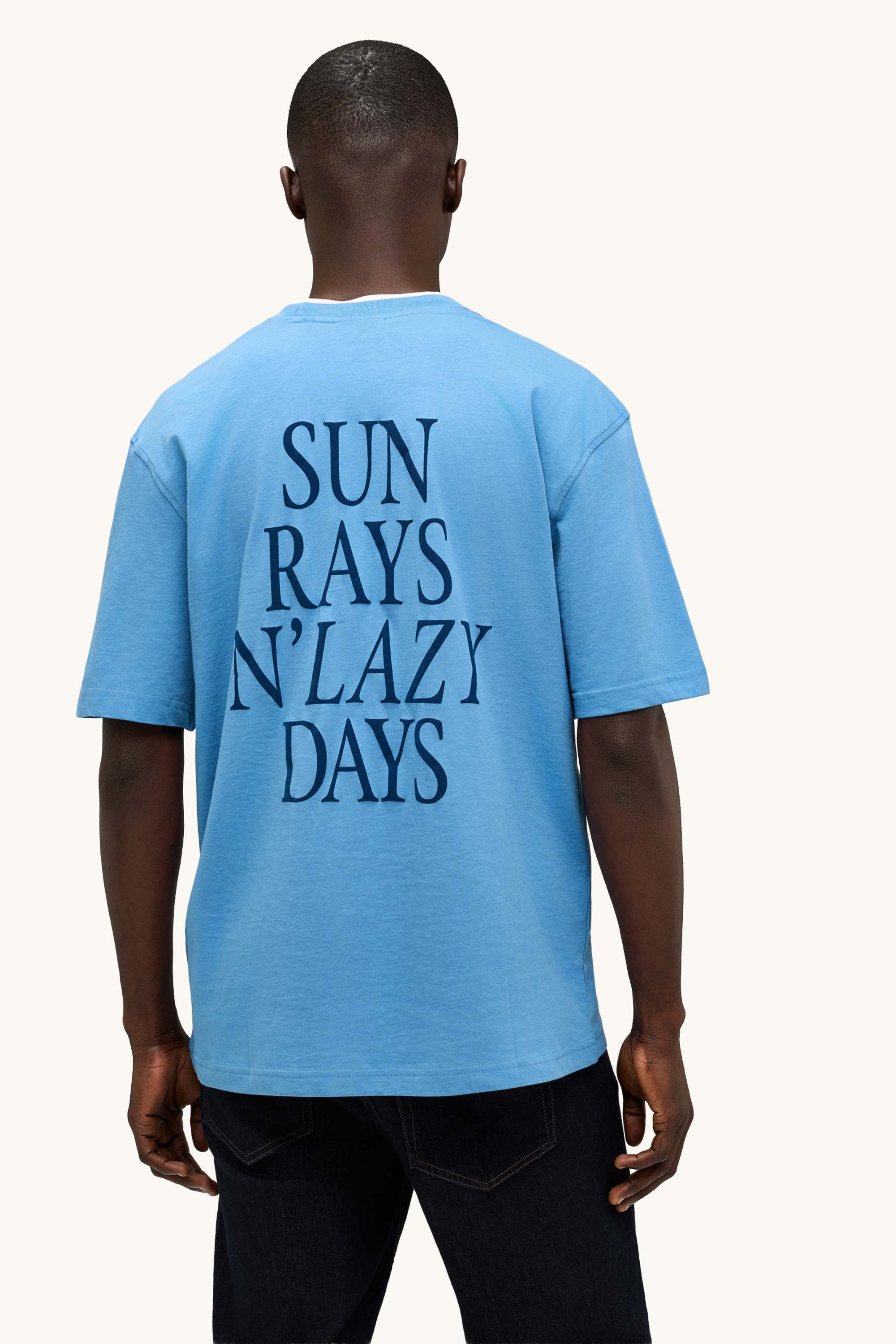 T-shirt - regular fit light blue