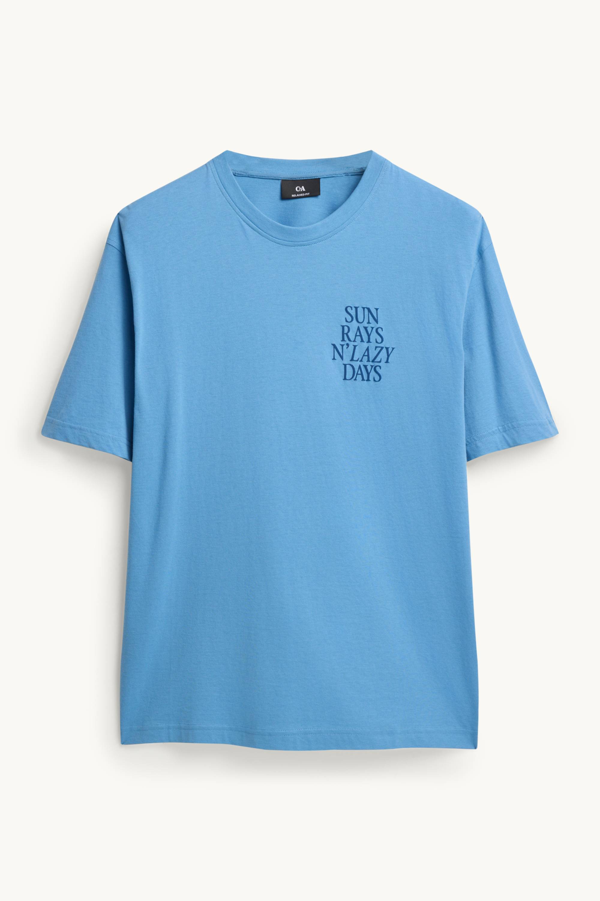 T-shirt - regular fit light blue