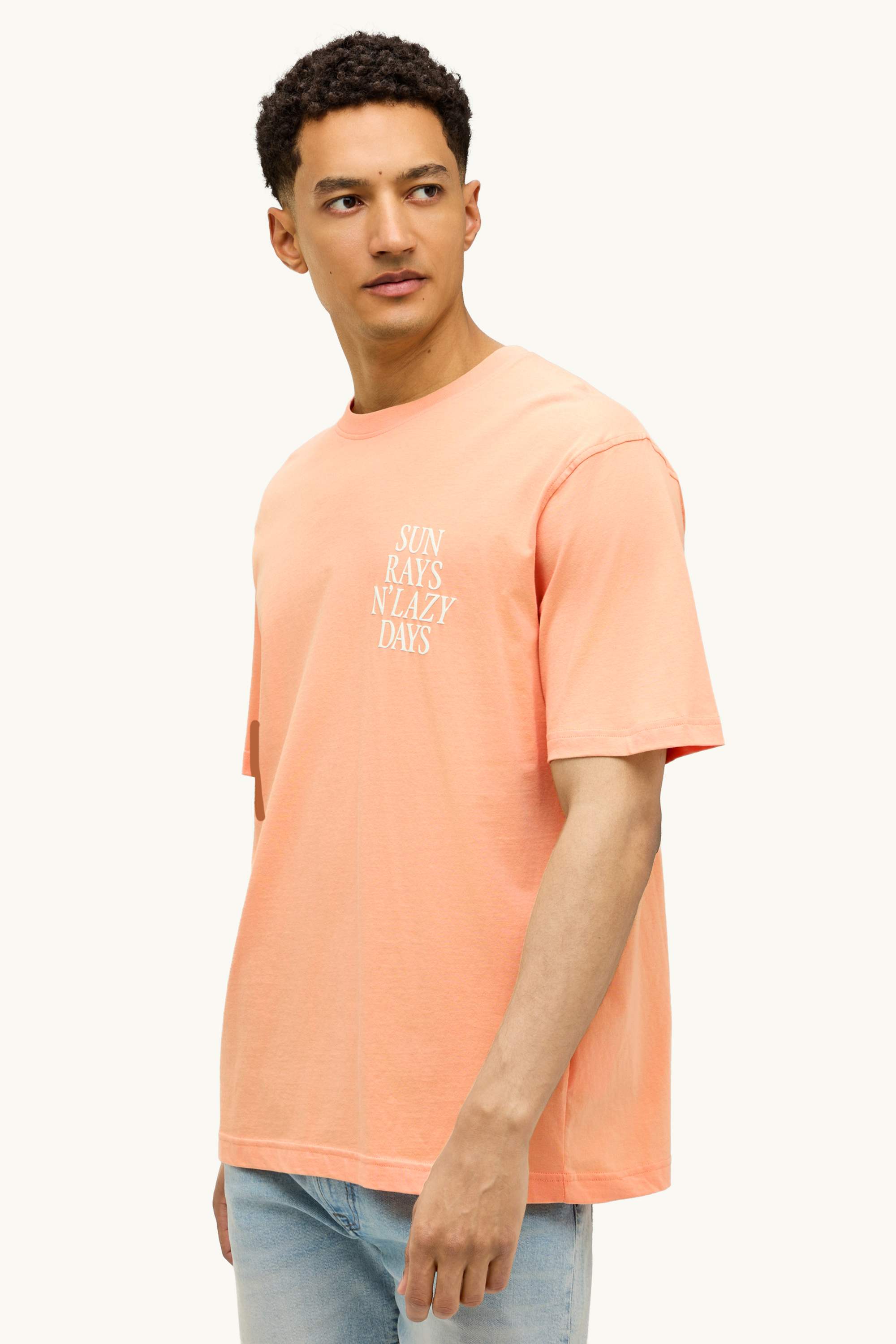 T-shirt - regular fit apricot
