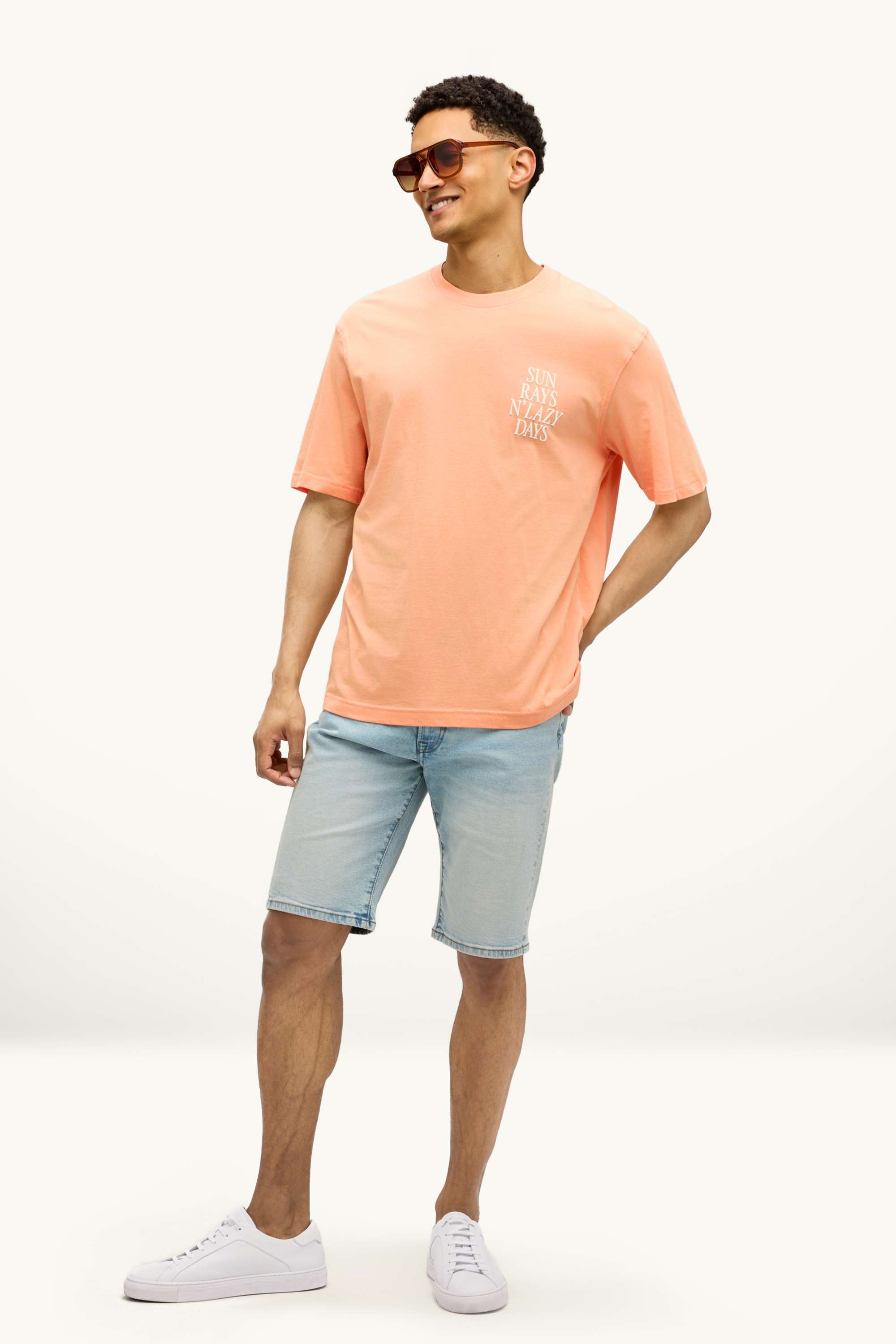 T-shirt - regular fit apricot