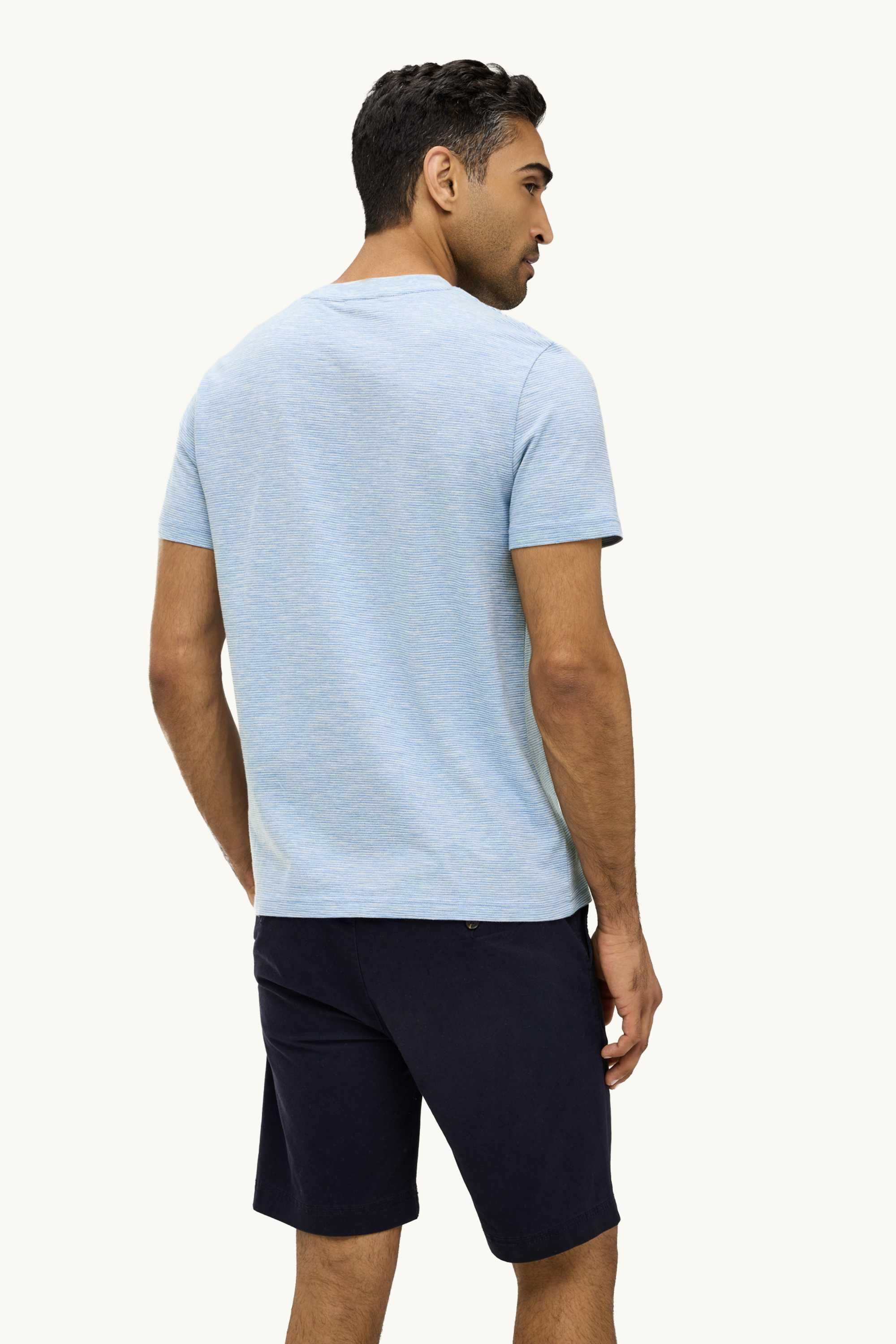 T-shirt - regular fit - striped blue