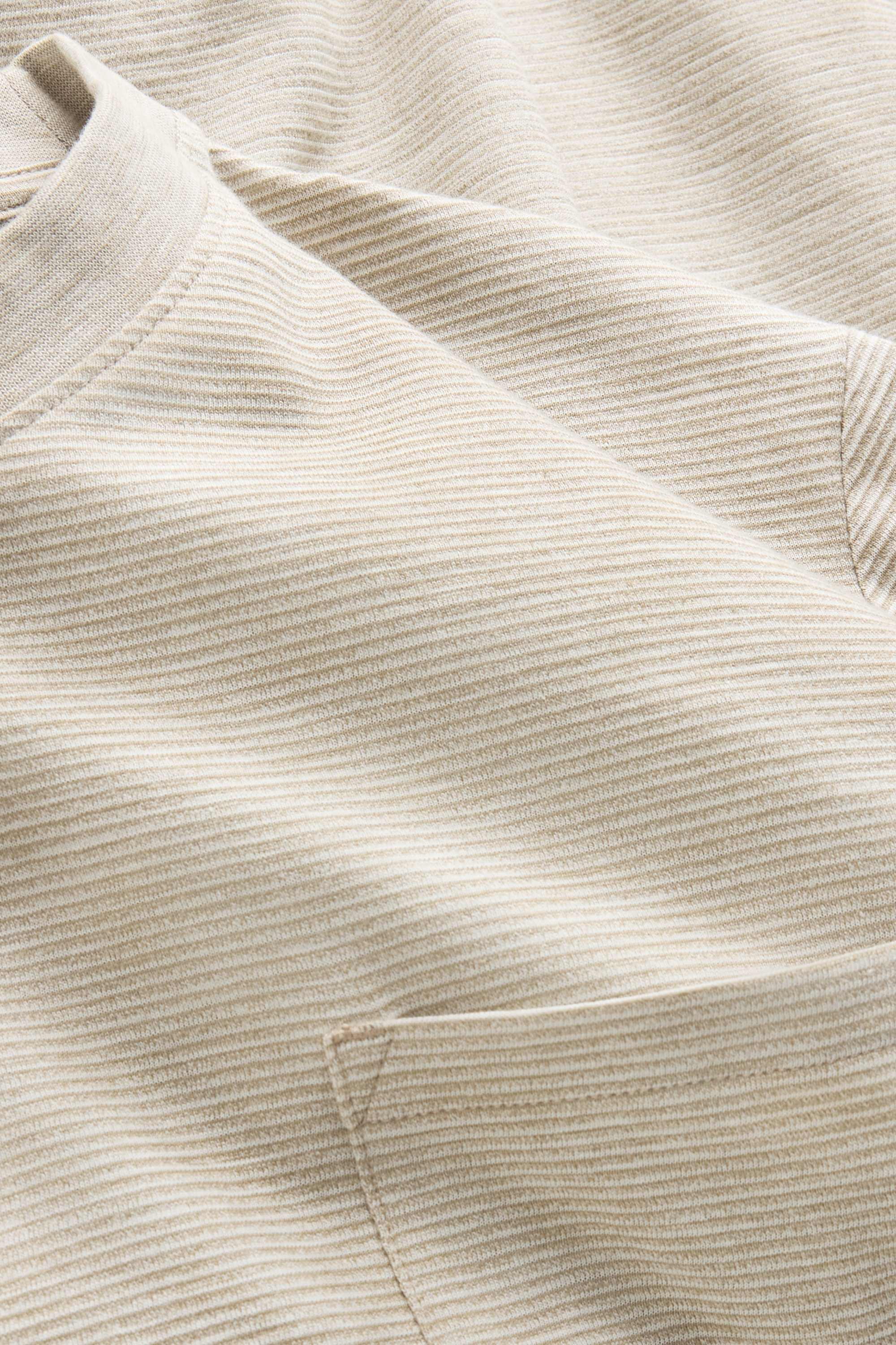 T-shirt - regular fit - striped brown