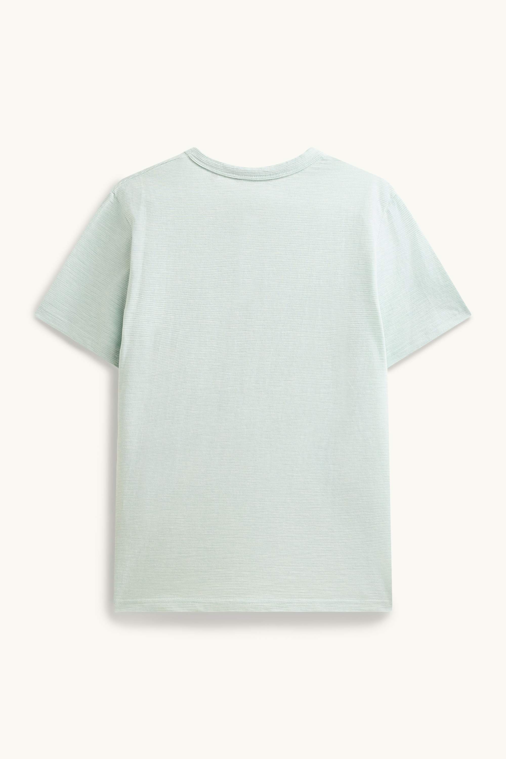 T-shirt - regular fit - striped light green