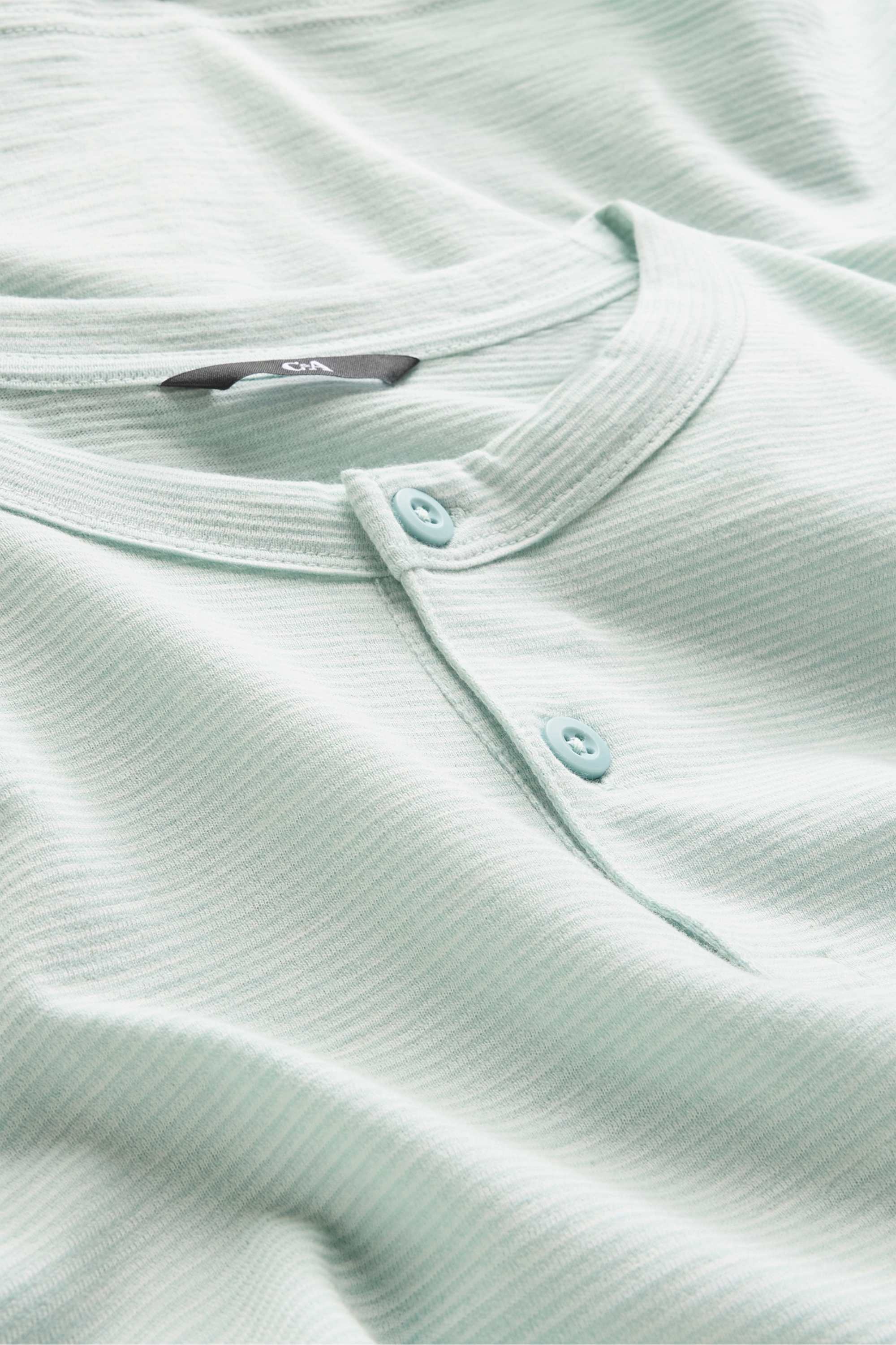 T-shirt - regular fit - striped light green