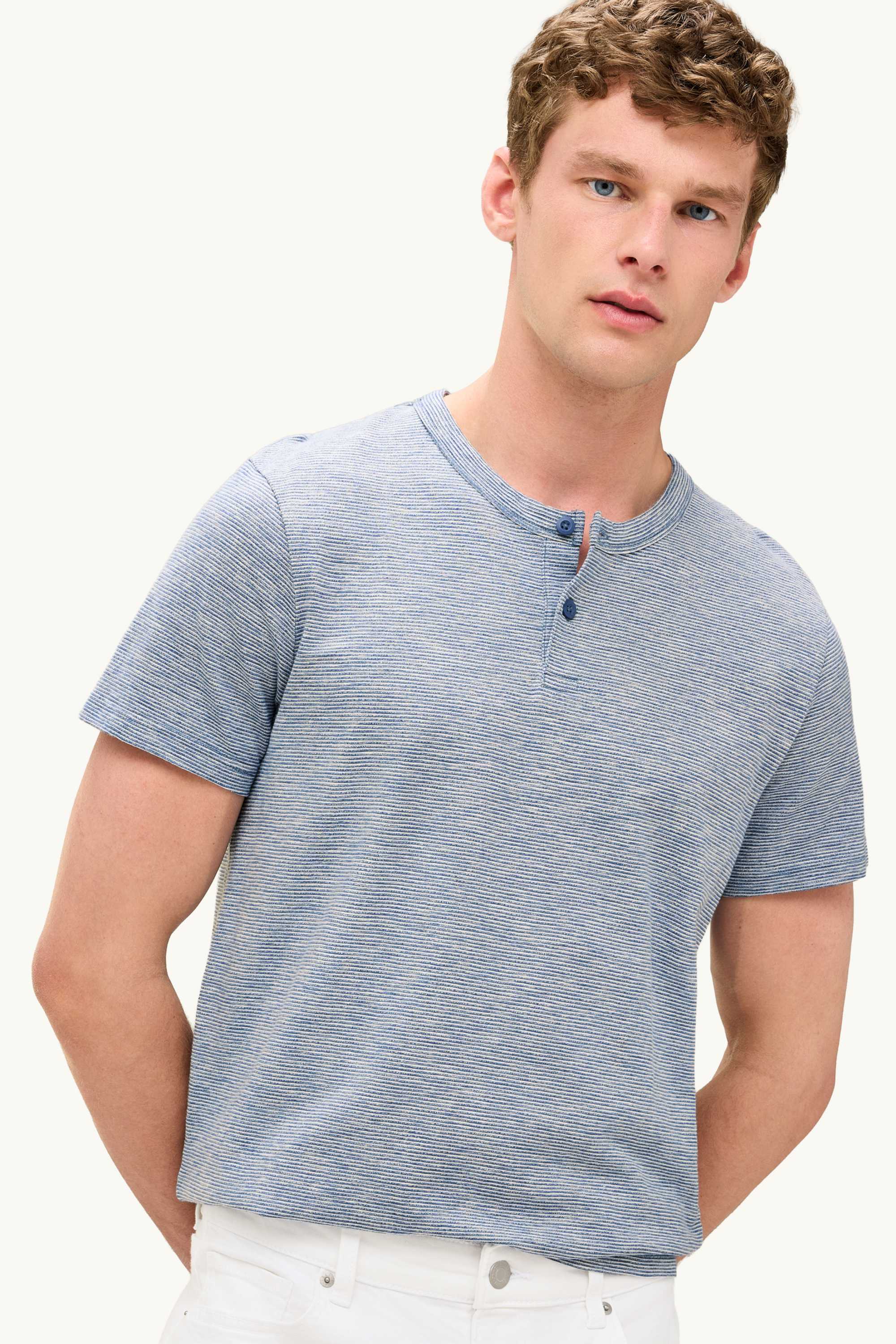 T-shirt - regular fit - striped gray / gray