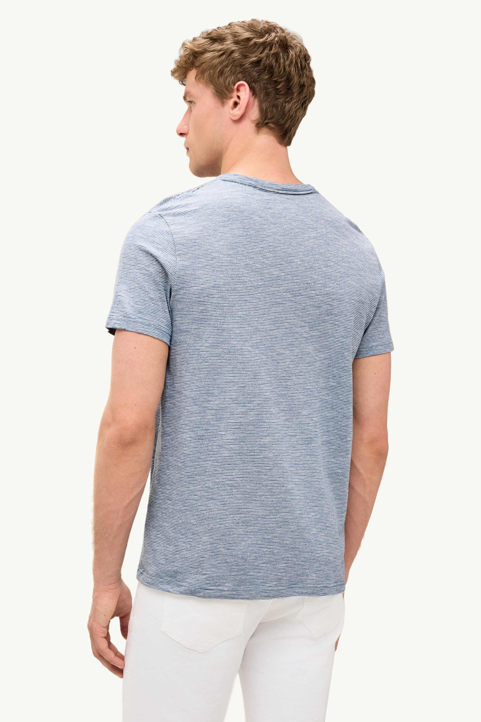 T-shirt - regular fit - striped gray / gray