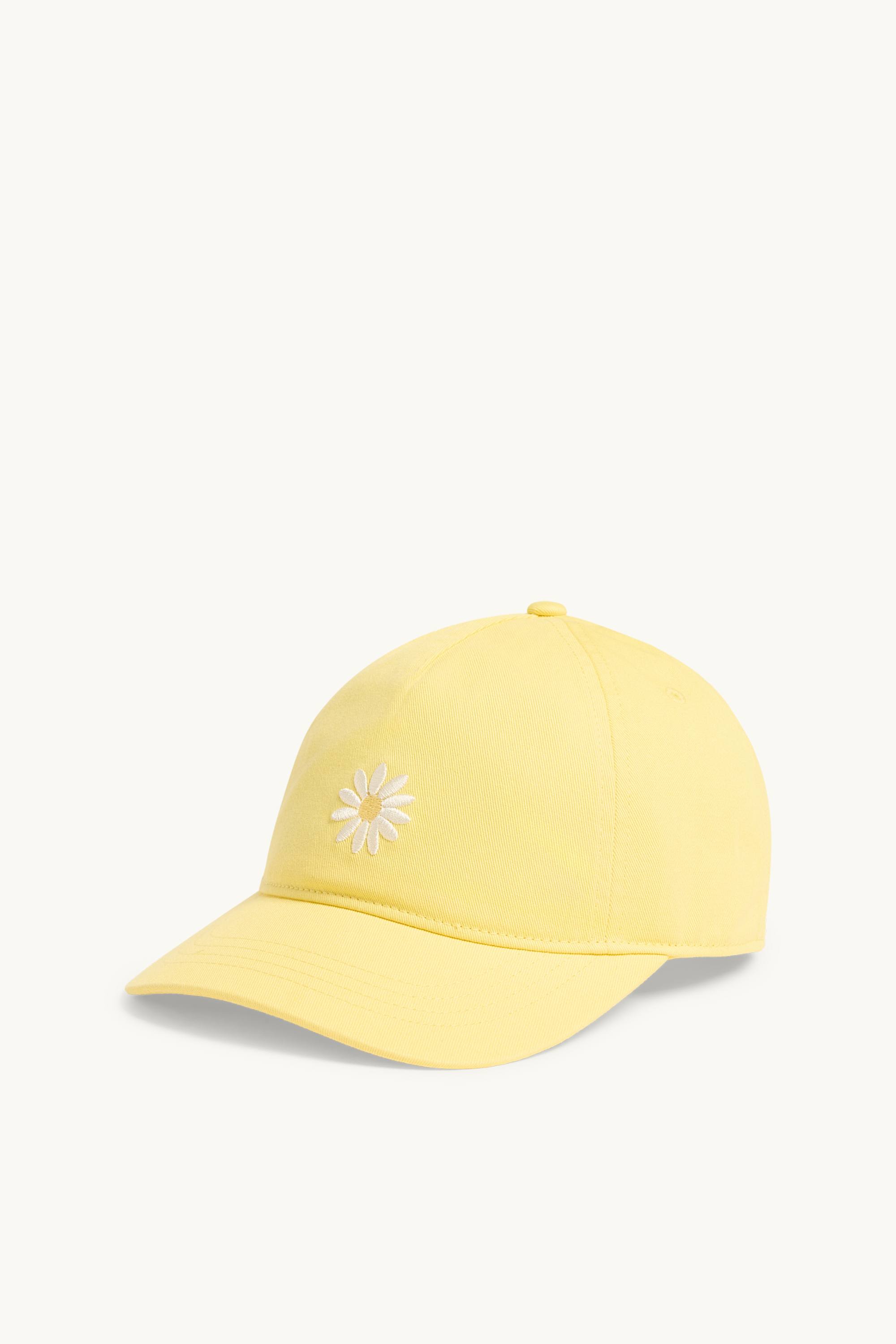 Flower - baseball cap light yellow