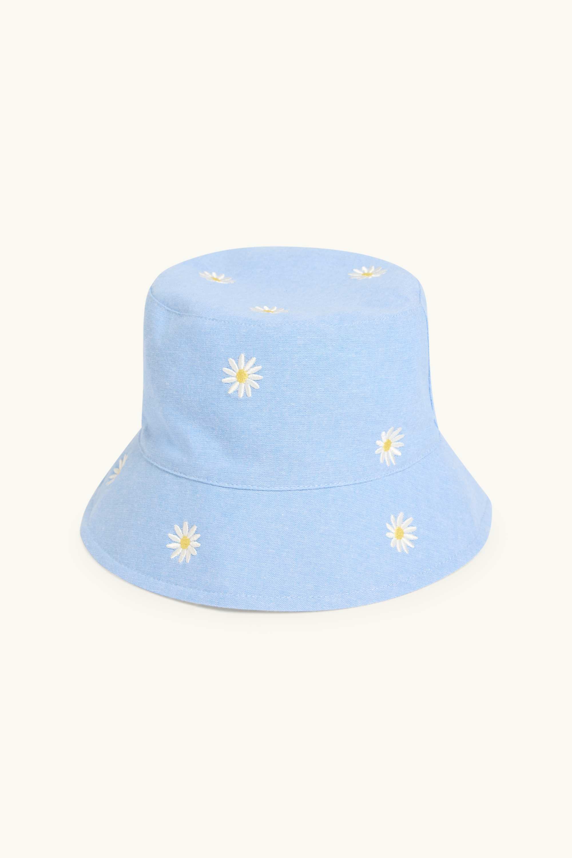 Daisies - hat light blue