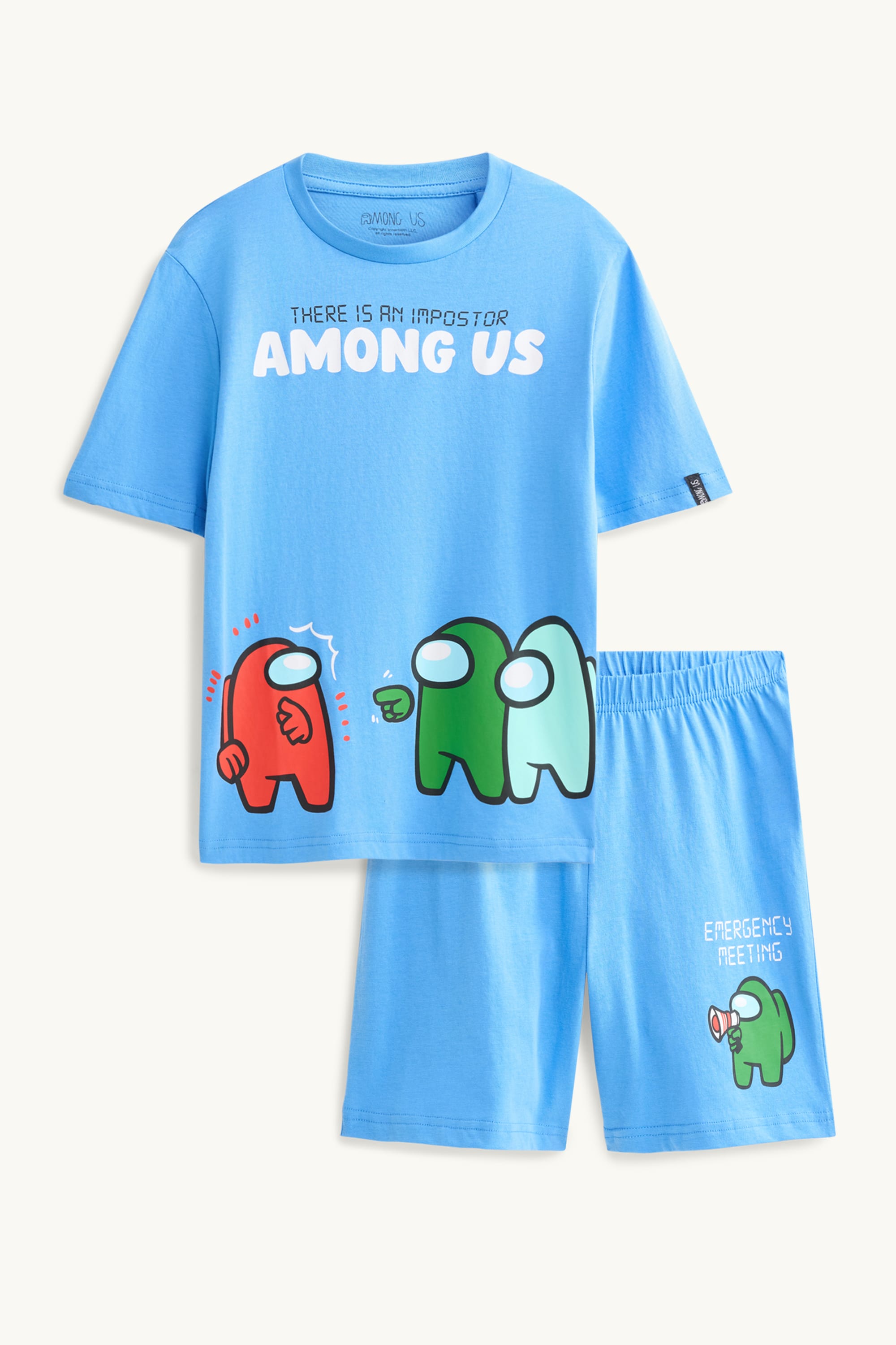 Among Us - short pyjamas - 2 piece blue