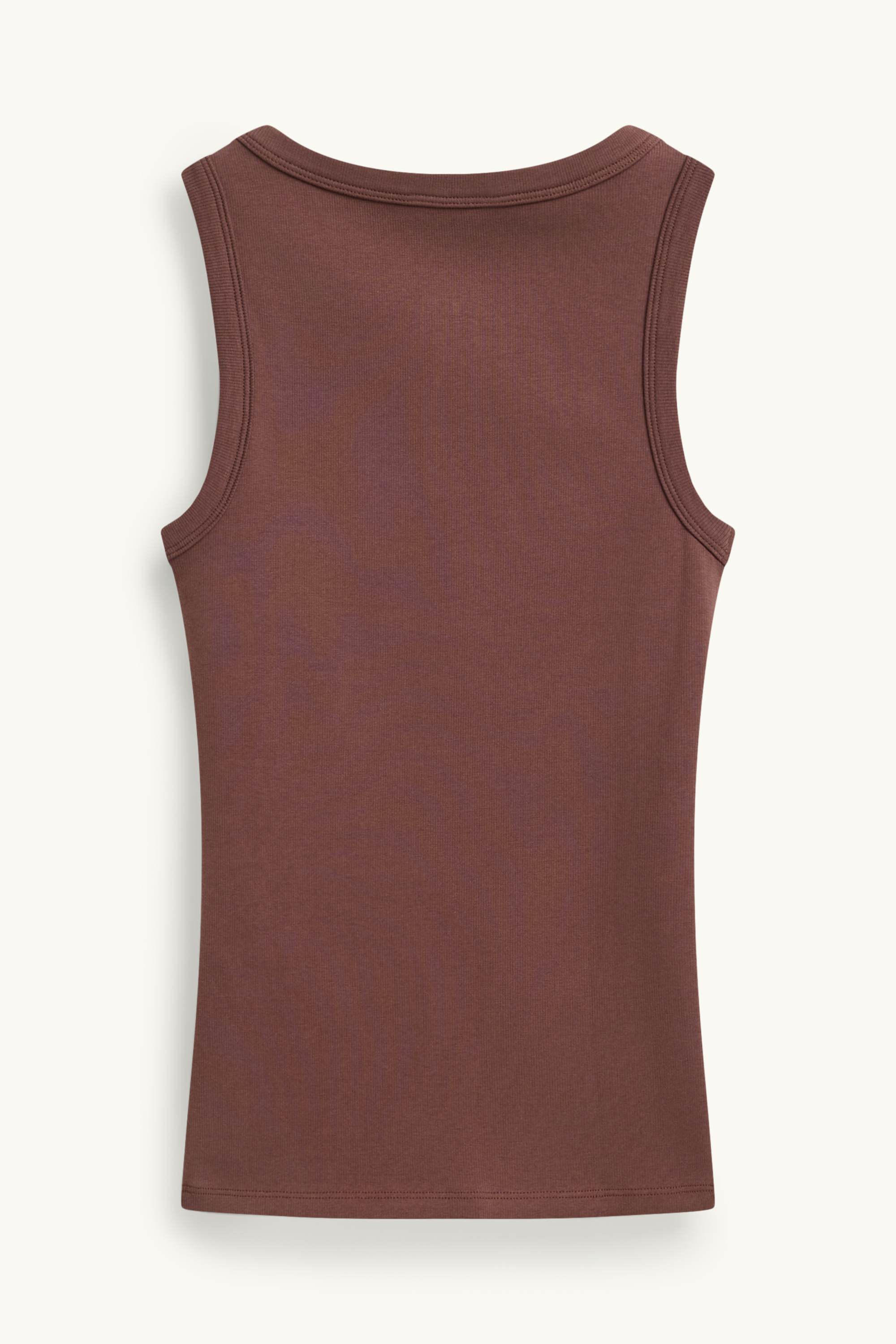Top - ribbed brown