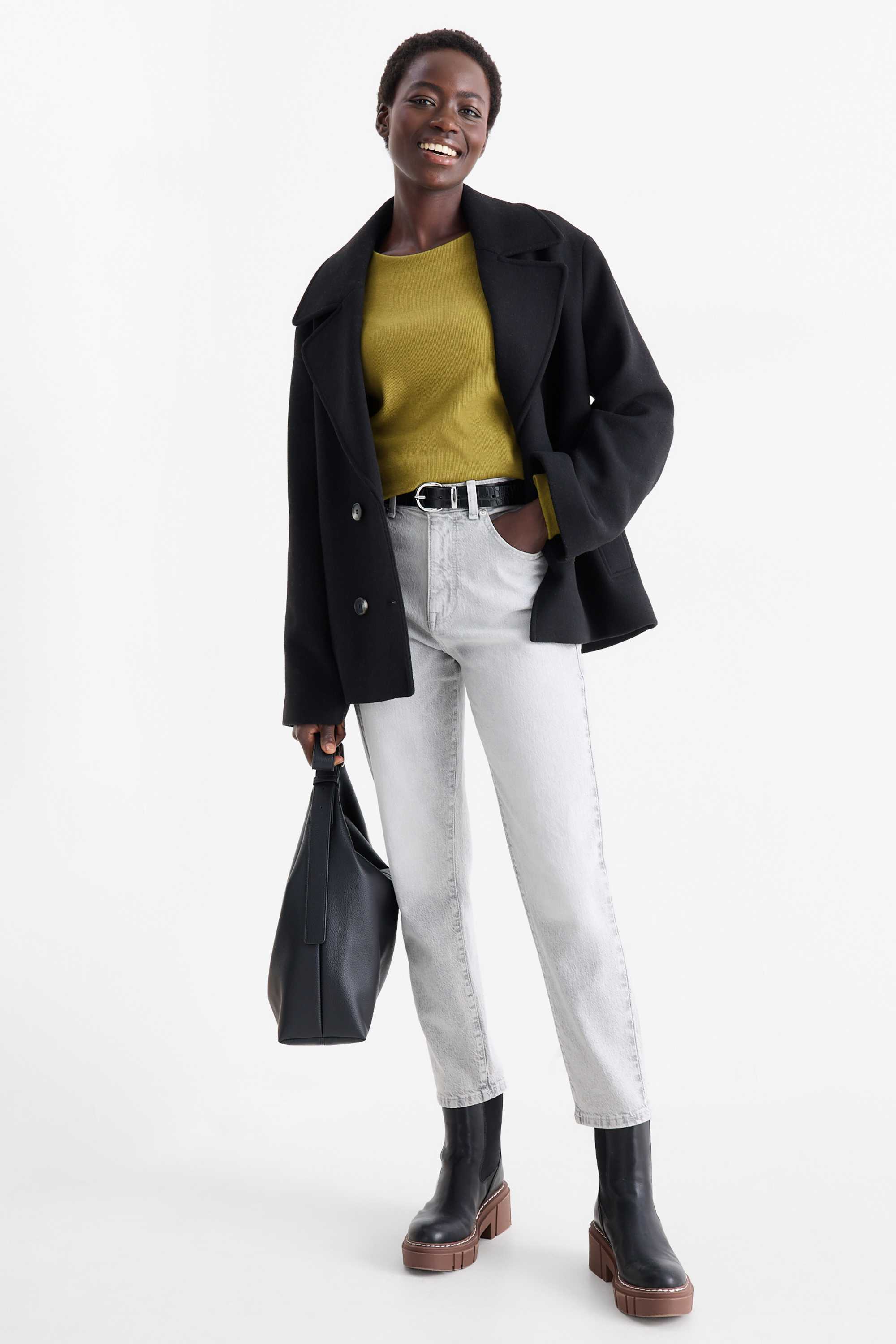 Sweatshirt - ribbed green