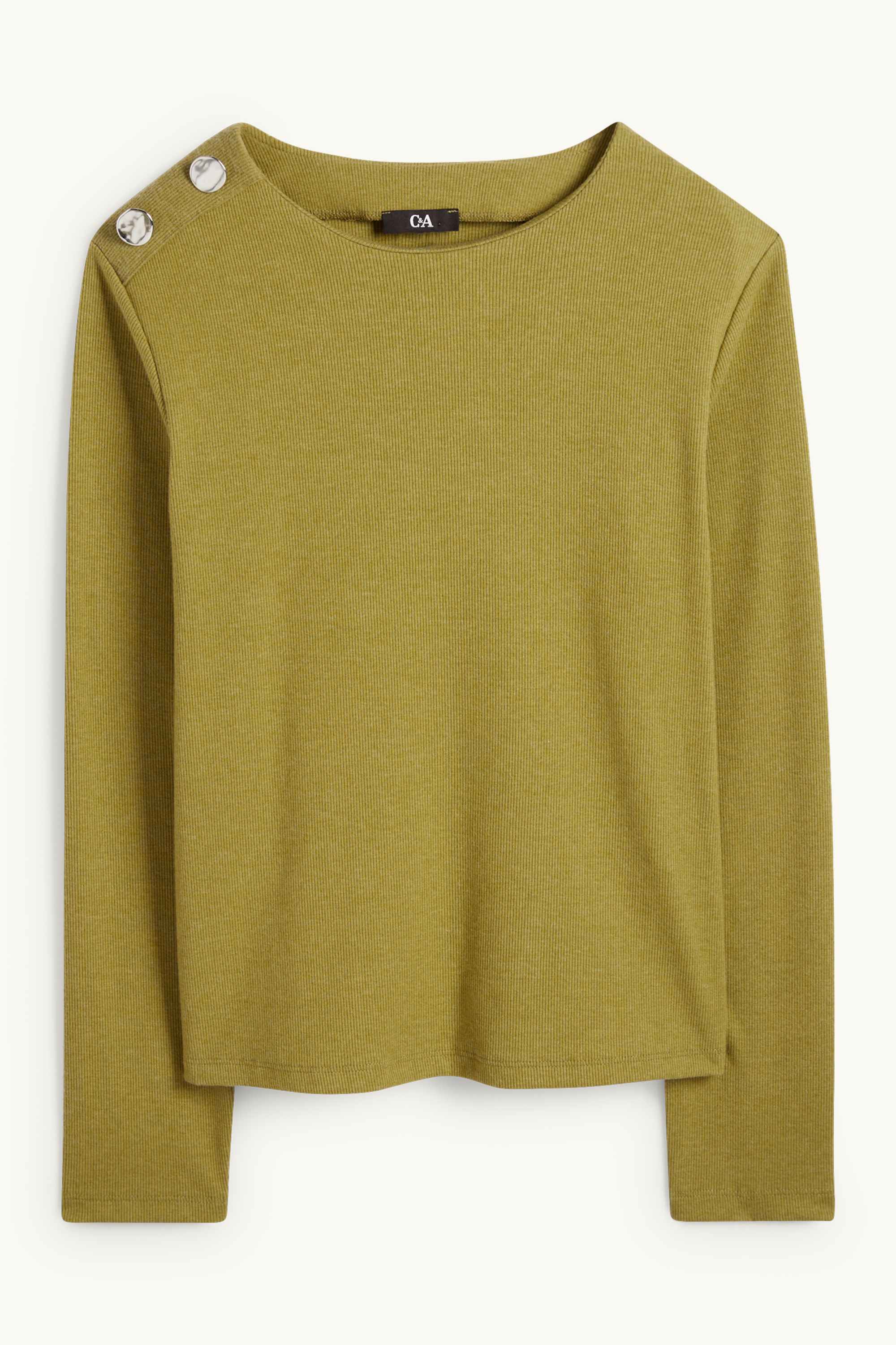 Sweatshirt - ribbed green