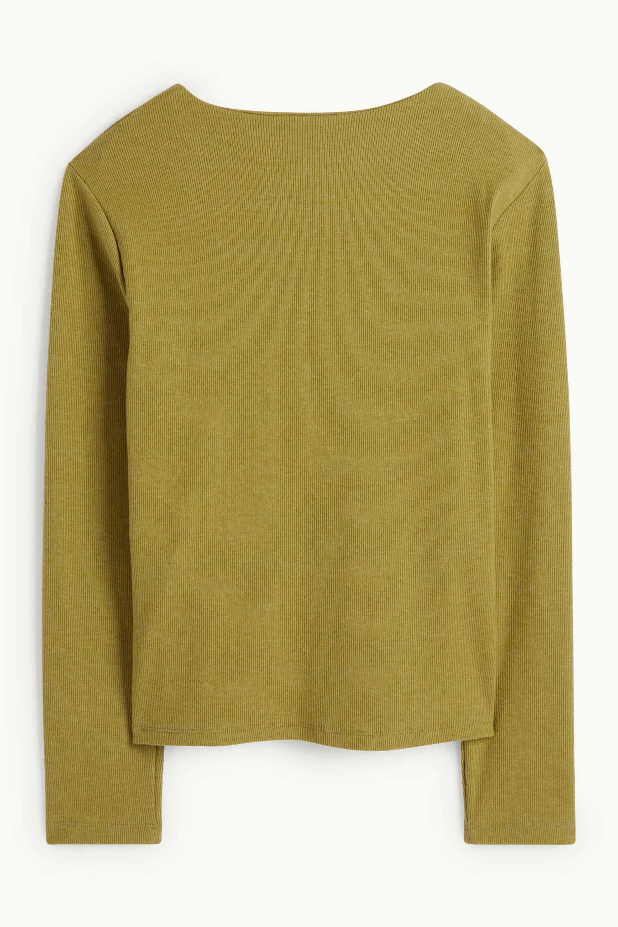 Sweatshirt - ribbed green