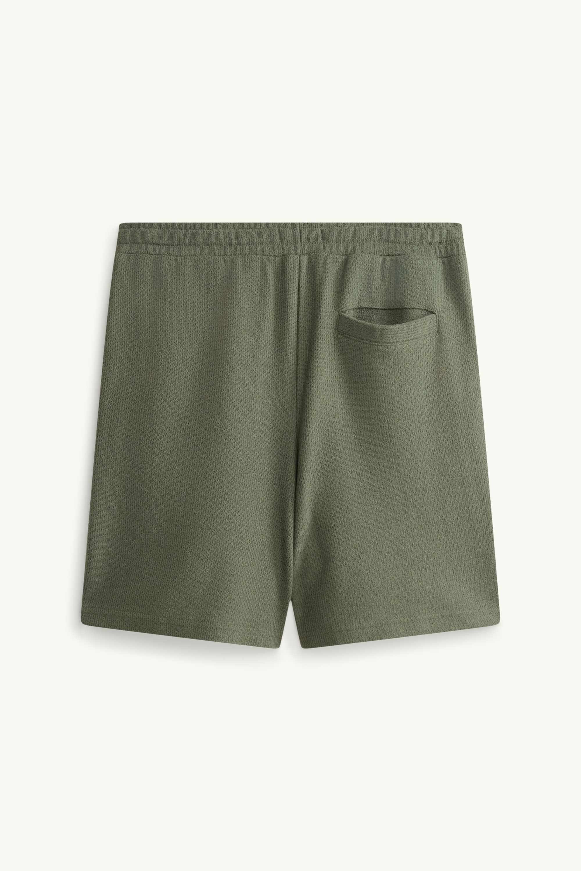 Sweat shorts - textured dark green