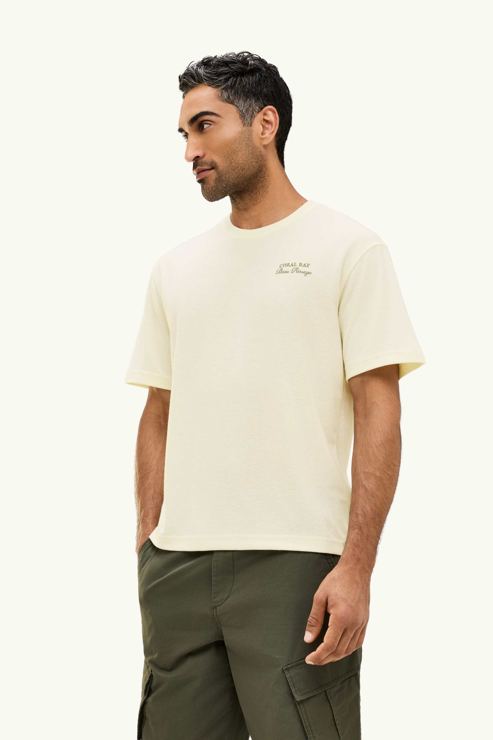 T-shirt - relaxed fit cremewhite