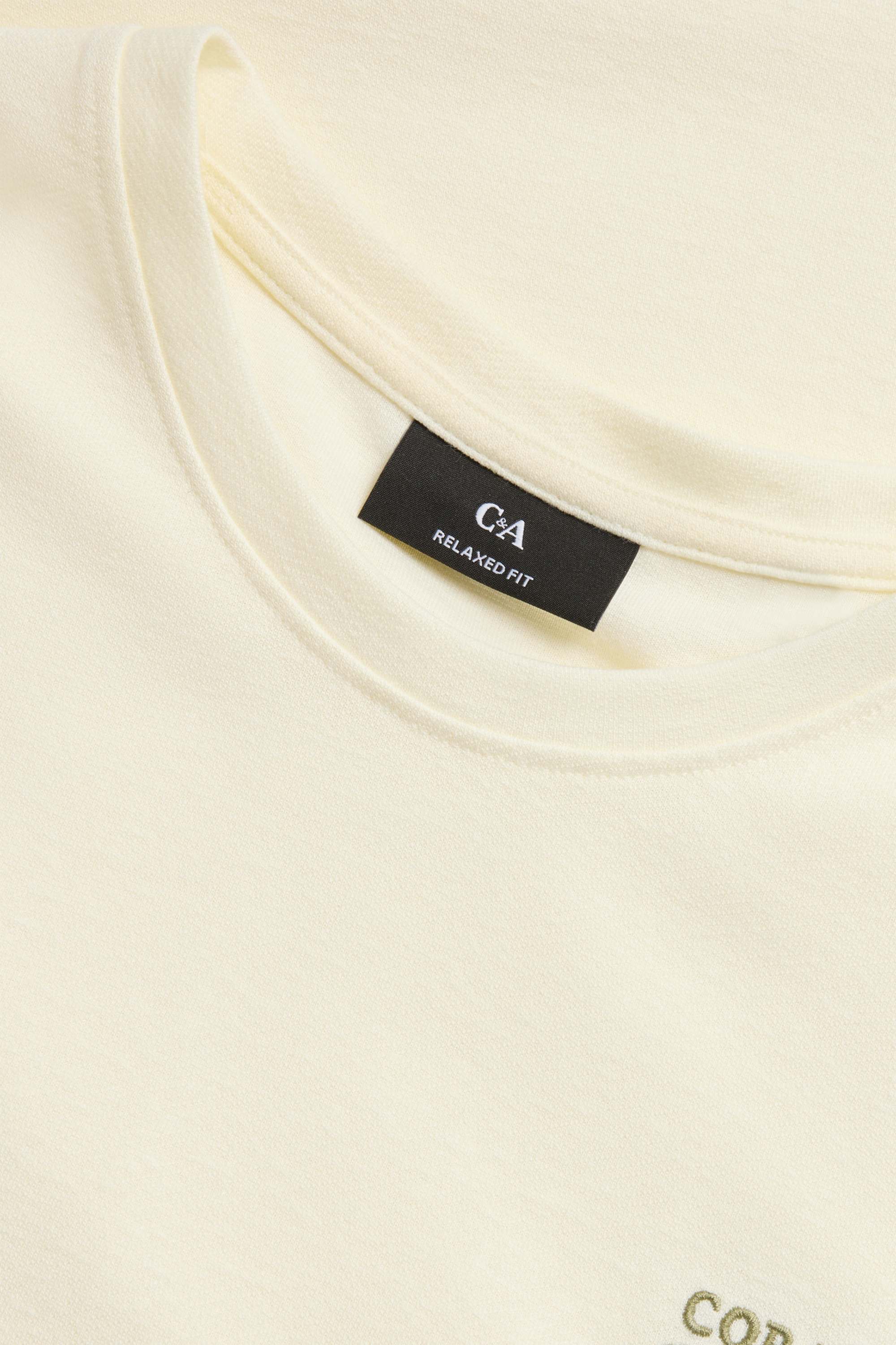 T-shirt - relaxed fit cremewhite