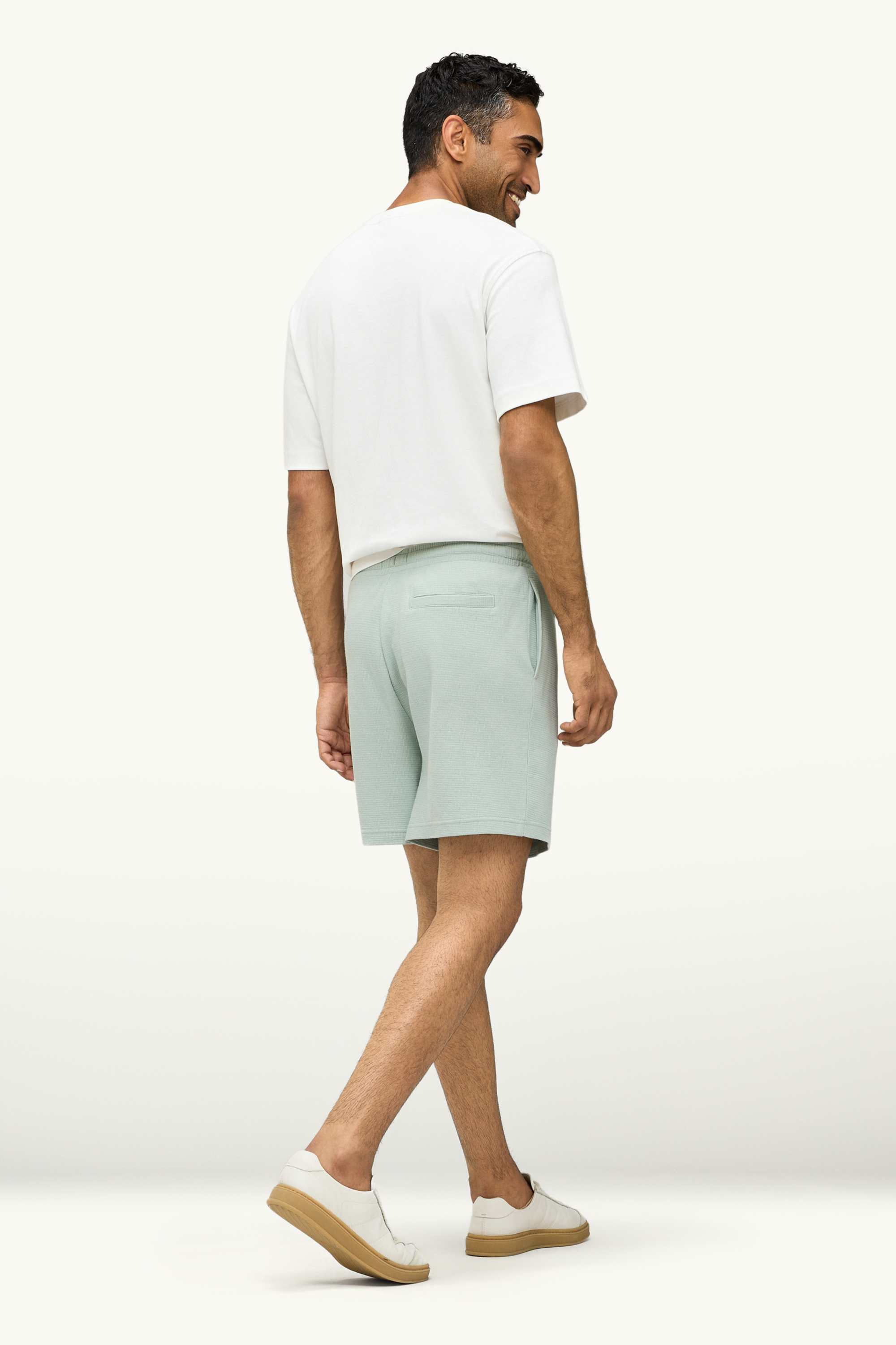 Sweat shorts - textured light green
