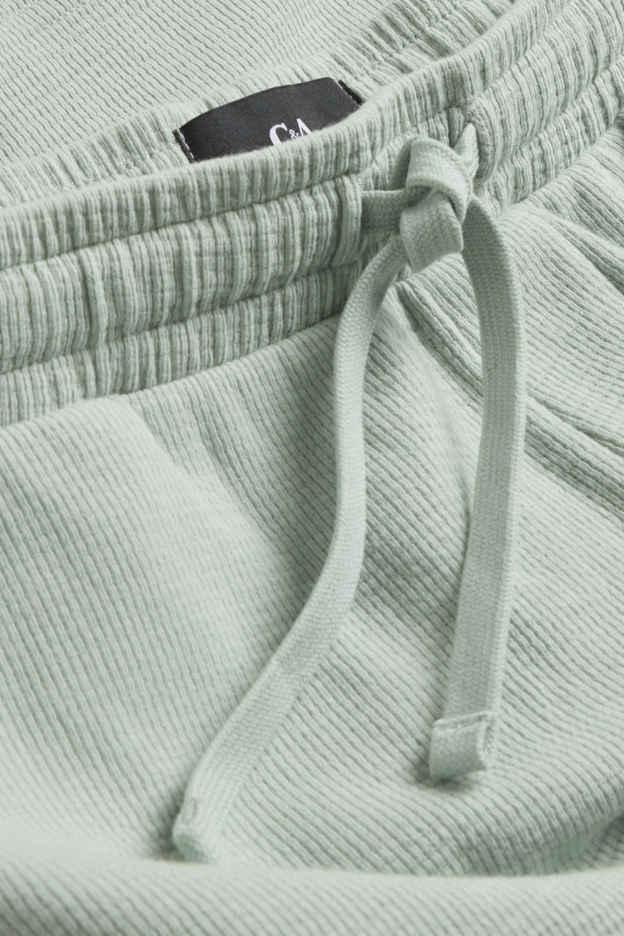 Sweat shorts - textured light green